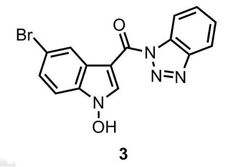 1H-Benzod1,2,3triazol-1-yl5-bromo-1-hydroxy-1H-indol-3-ylmethanone† 1H-Benzod1,2,3triazol-1-yl5-bromo-1-hydroxy-1H-indol-3-ylmethanone†