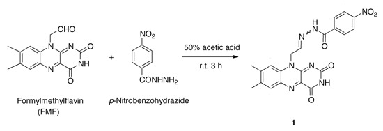 N-2-7,8-Dimethyl-2,4-dioxo-3,4-dihydrobenzogpteridin-102H-ylethylidene-4-nitrobenzohydrazide N-2-7,8-Dimethyl-2,4-dioxo-3,4-dihydrobenzogpteridin-102H-ylethylidene-4-nitrobenzohydrazide