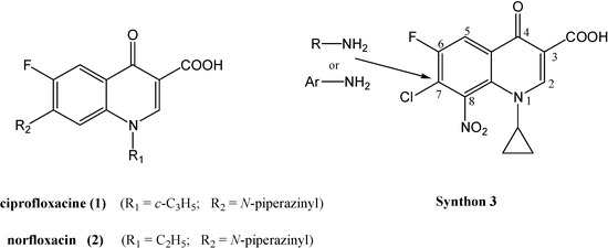 Synthesis and Antibacterial Properties of New 8-Nitrofluoroquinolone Derivatives Synthesis and Antibacterial Properties of New 8-Nitrofluoroquinolone Derivatives