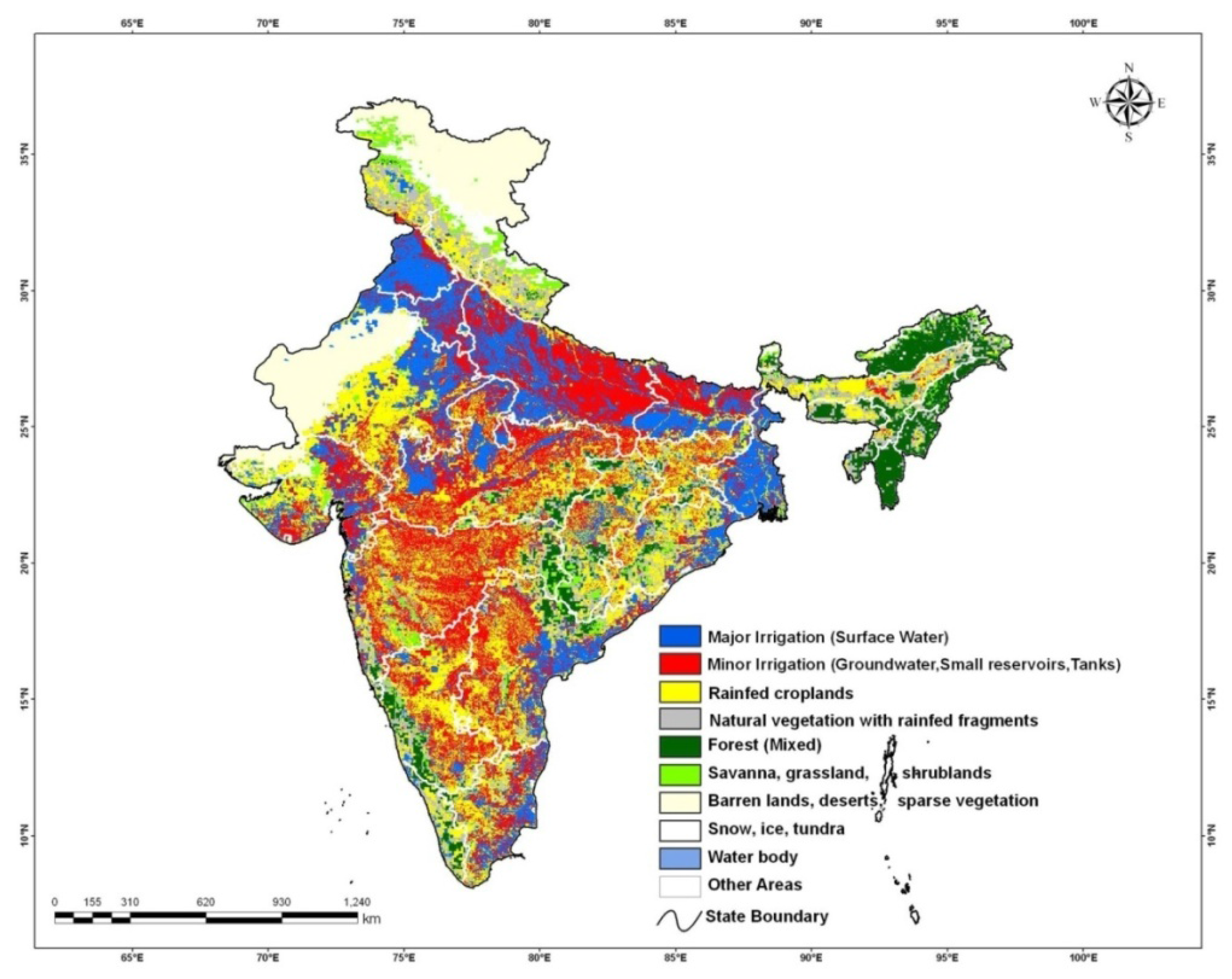 Remote Sensing | Free Full-Text | Irrigated Area Maps and Statistics of