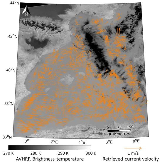 Sea Surface Currents Estimated from Spaceborne Infrared Images Validated against Reanalysis Data and Drifters in the Mediterranean Sea Sea Surface Currents Estimated from Spaceborne Infrared Images Validated against Reanalysis Data and Drifters in the Mediterranean Sea