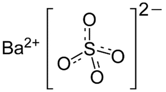 Container of E-Z-HD barium sulphate double contrast medium