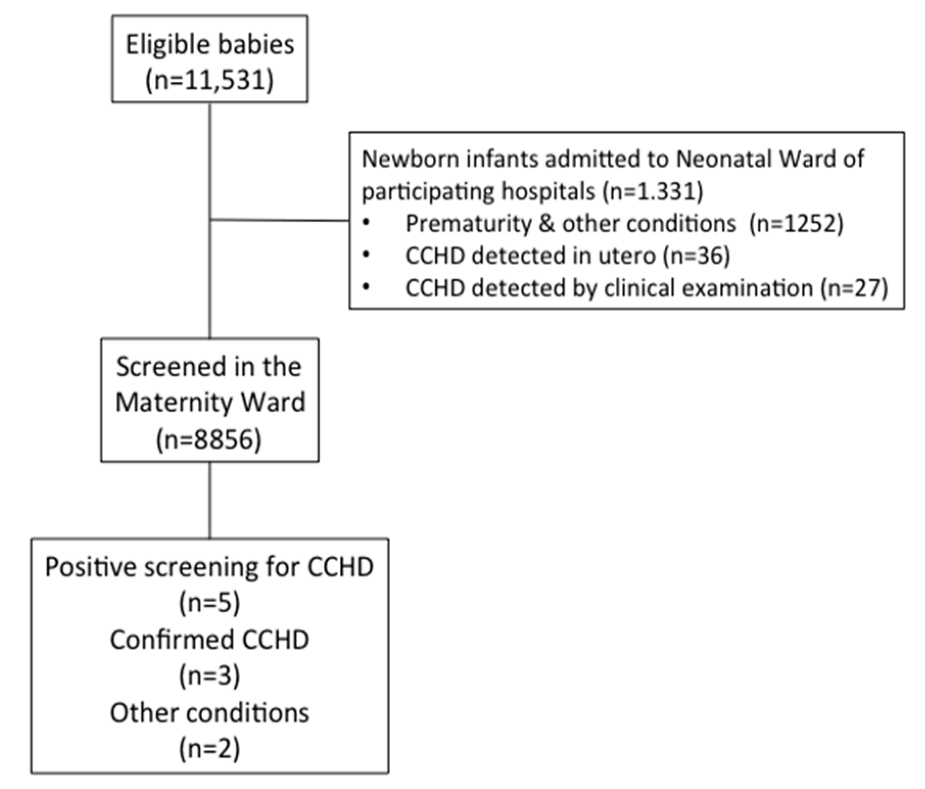 Congenital Critical Heart Defect Screening In A Health Area Of The ...