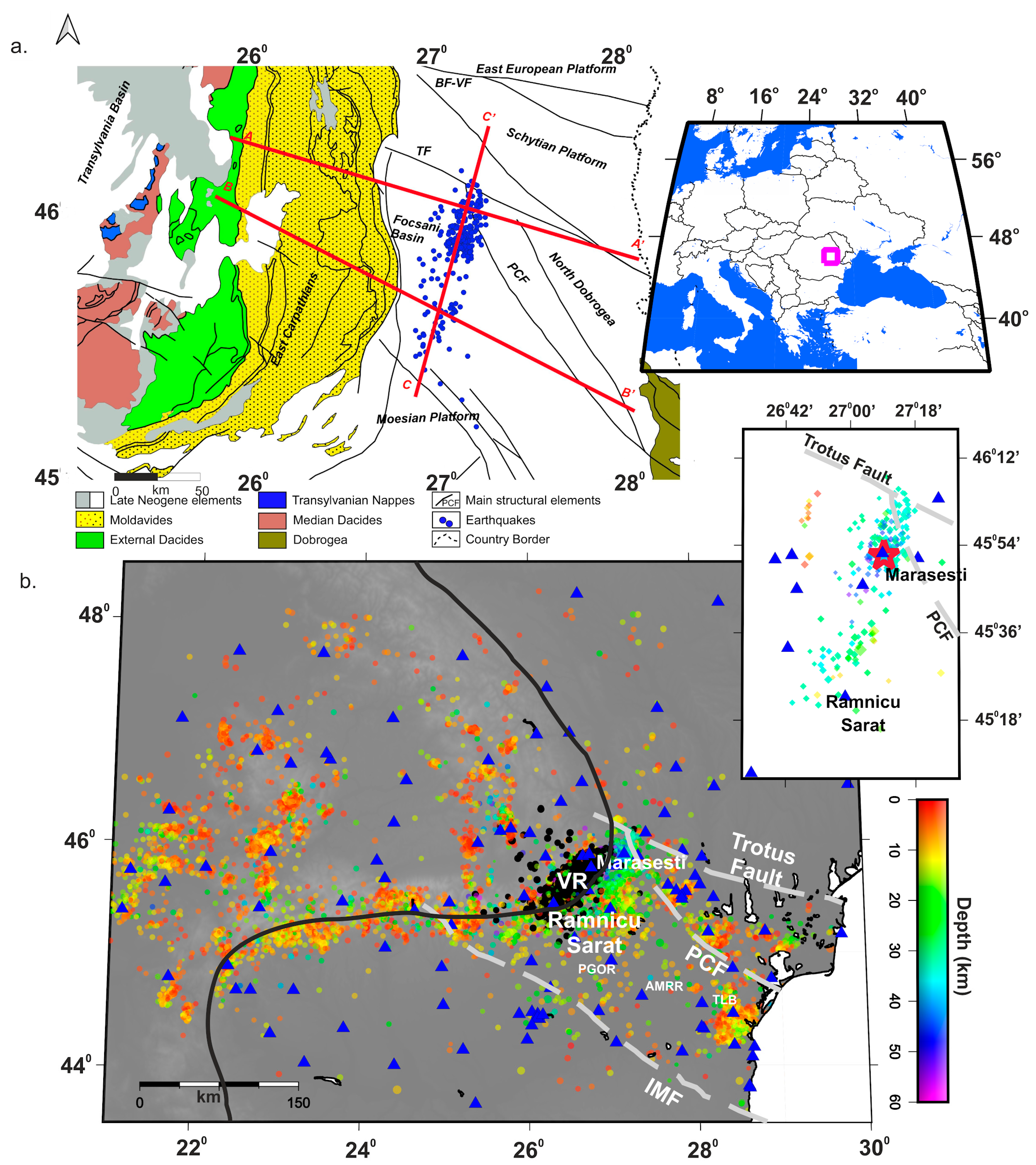 Acoustics | Free Full-Text | Earthquake Source Properties of a Lower Crust  Sequence and Associated Seismicity Perturbation in the SE Carpathians,  Romania, Collisional Setting