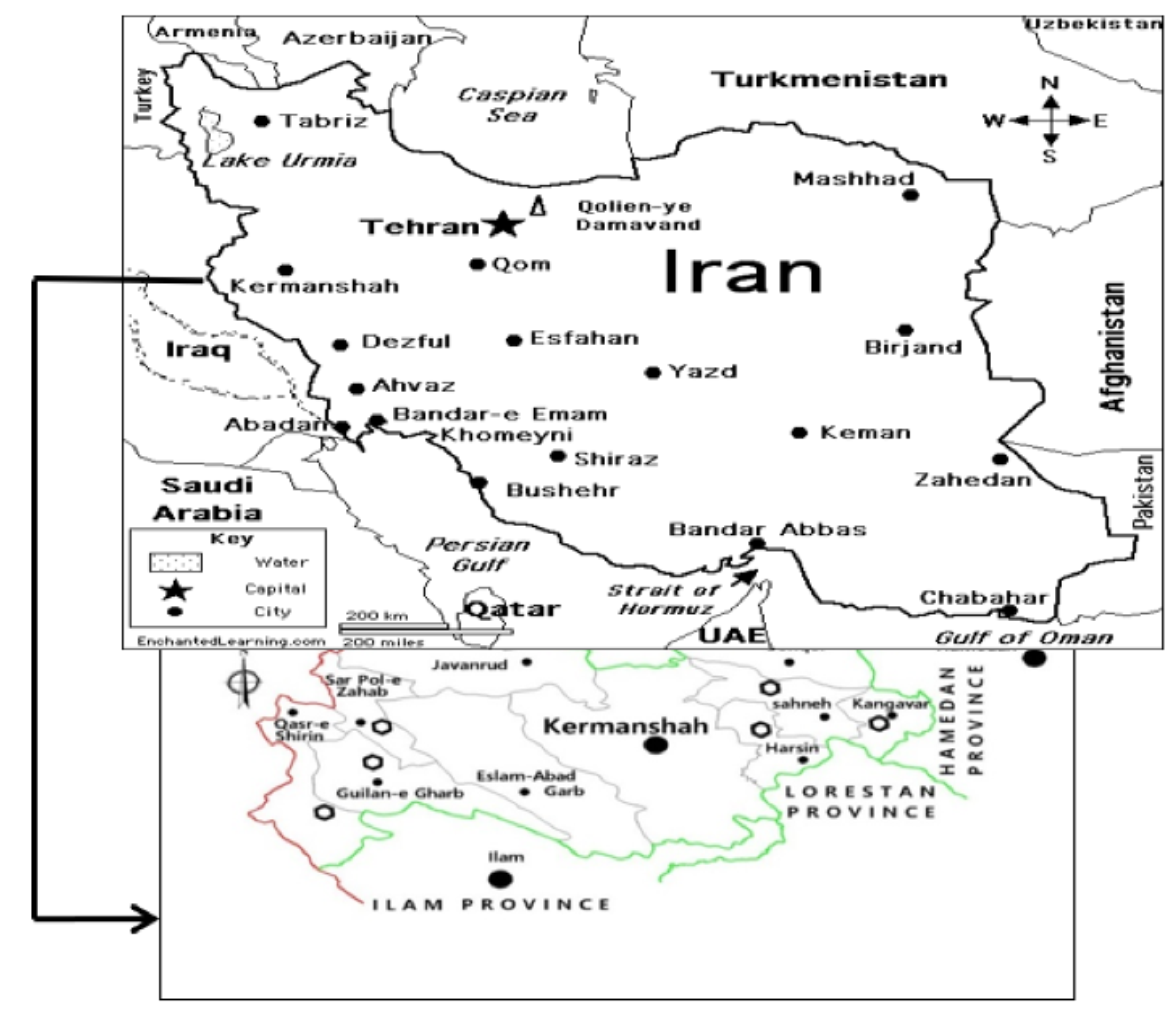 Map of Armenia with collecting sites (Map provided by Philippe