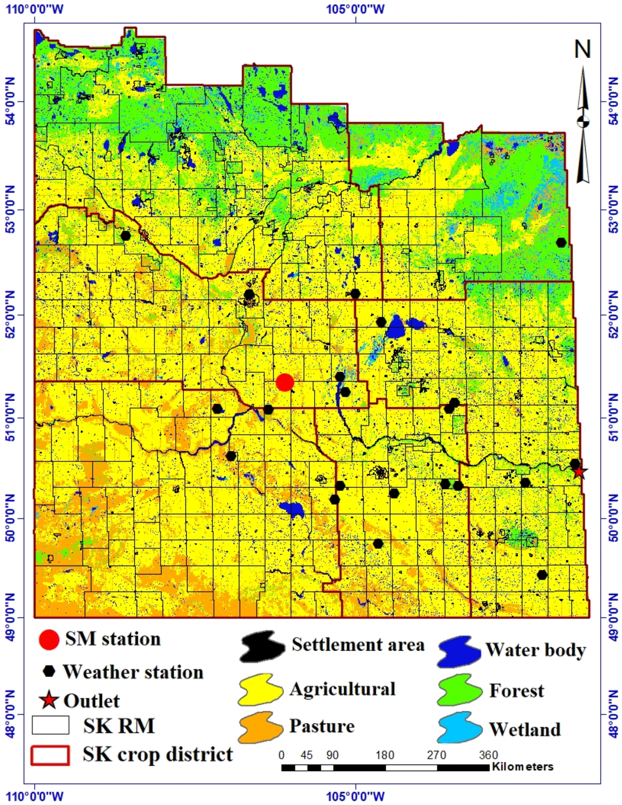 Agriculture | Free Full-Text | Simulation of Climate Change Impacts on Crop  Yield in the Saskatchewan Grain Belt Using an Improved SWAT Model