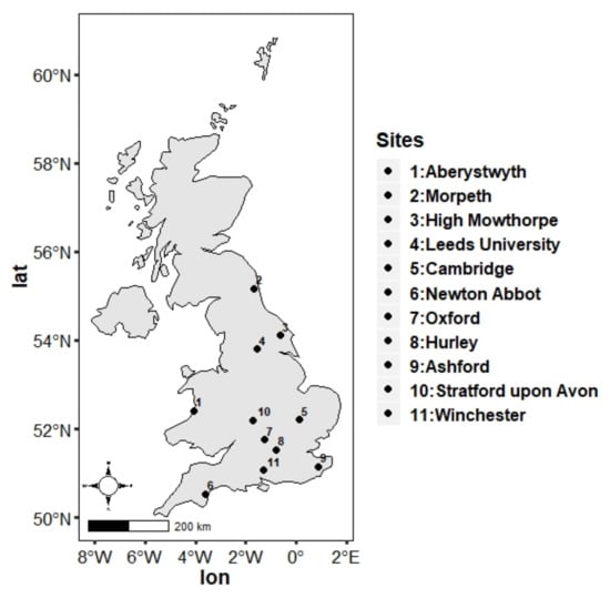 Agronomy Free Full Text Modelling The Interactions Of Soils Climate And Management For Grass Production In England And Wales Html