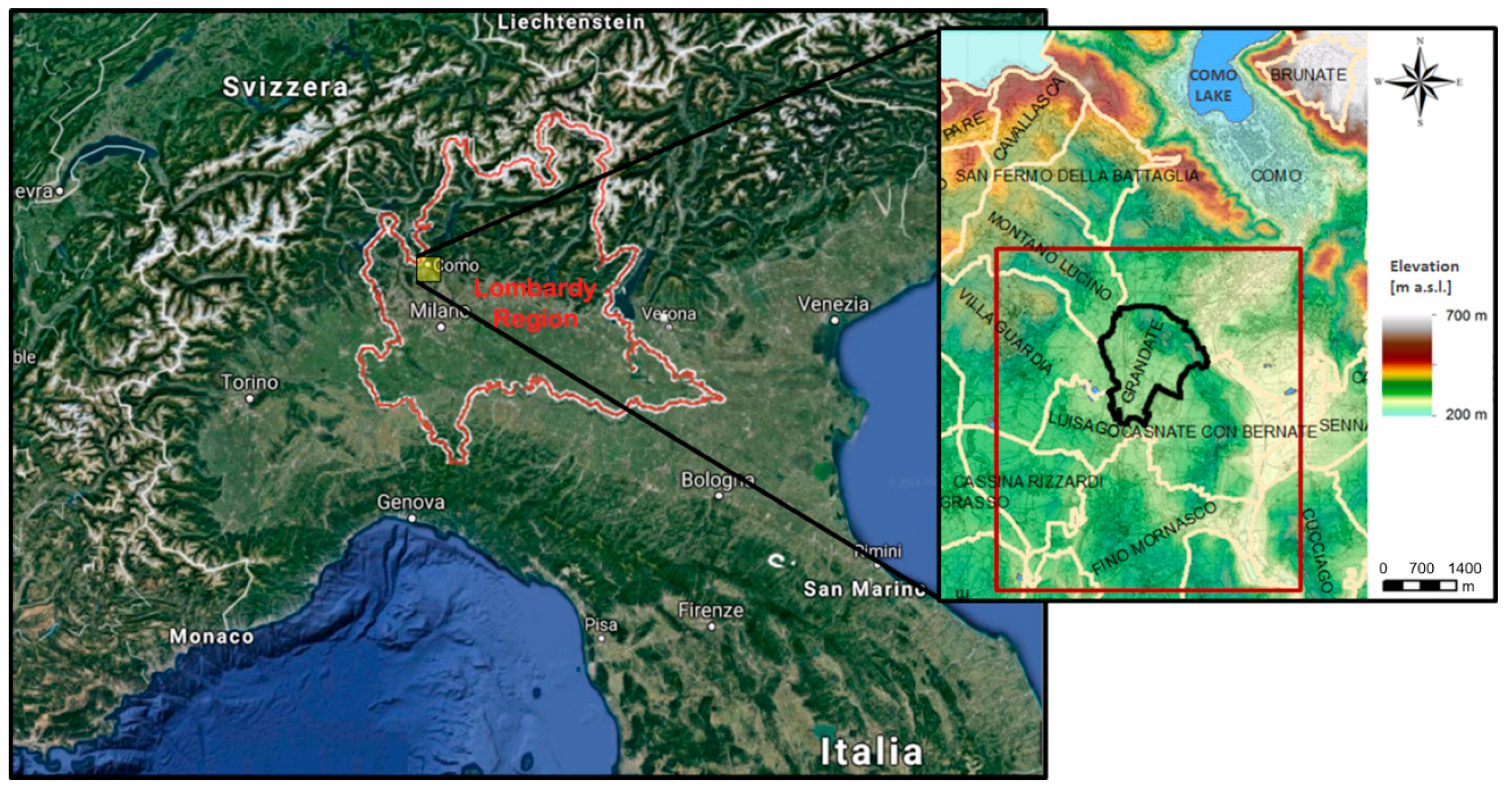 Applied Sciences | Free Full-Text | Hydrogeological Study of the  Glacial—Fluvioglacial Territory of Grandate (Como, Italy) and Stochastical  Modeling of Groundwater Rising | HTML