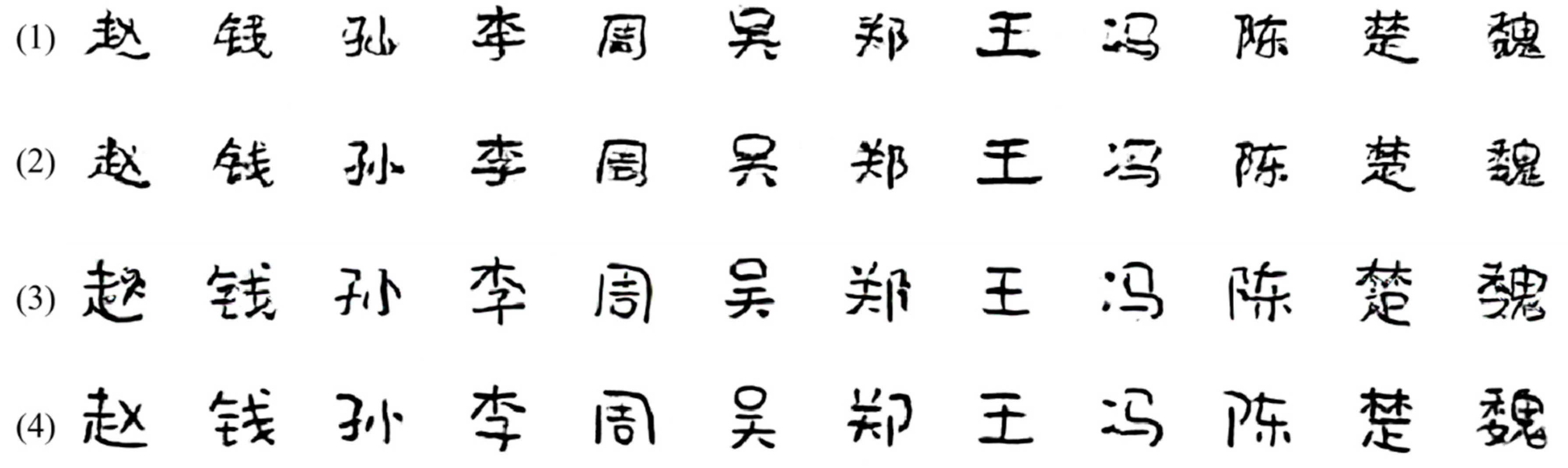 modern chinese fonts