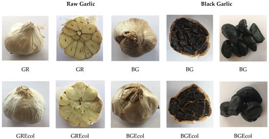 pH values of desi raw garlic (DRG), farmi raw garlic (FRG), desi