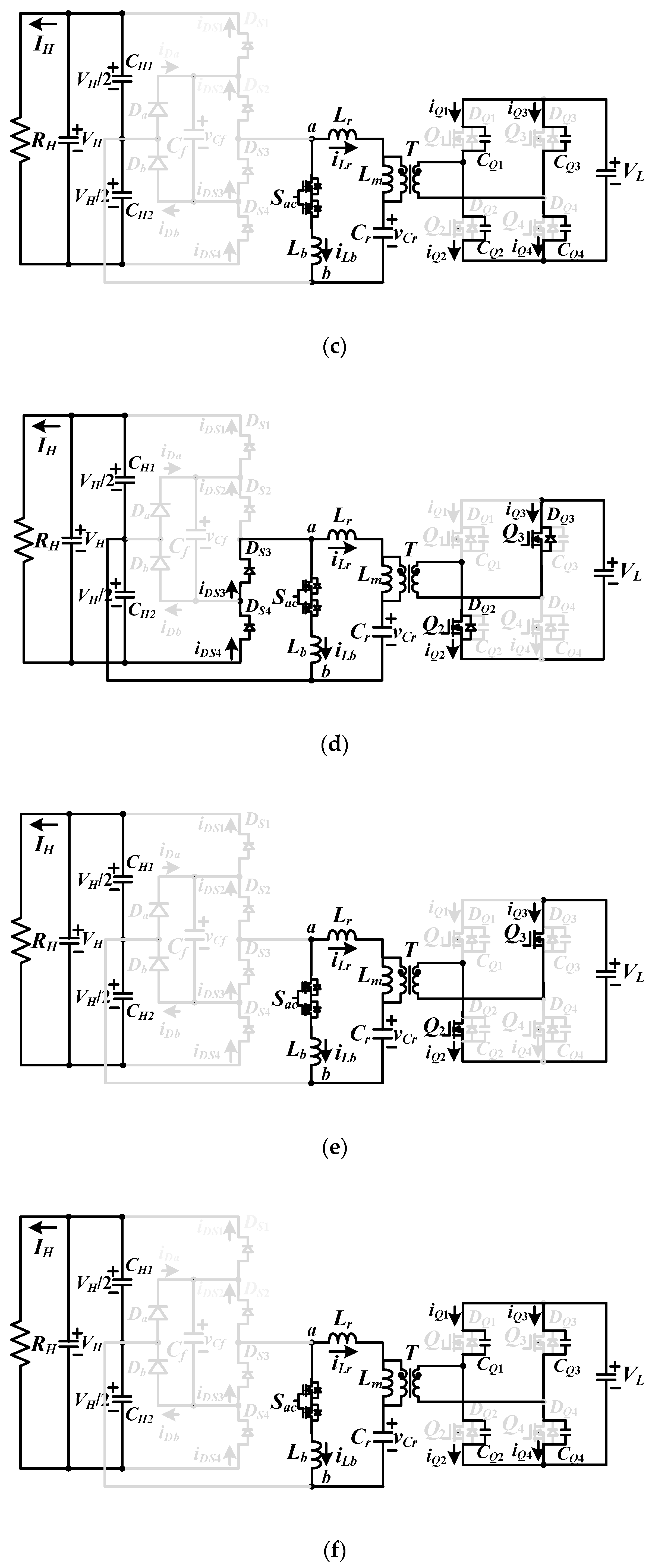 Applied Sciences Free Full Text Analysis Of A Three Level Bidirectional Zvs Resonant Converter Html