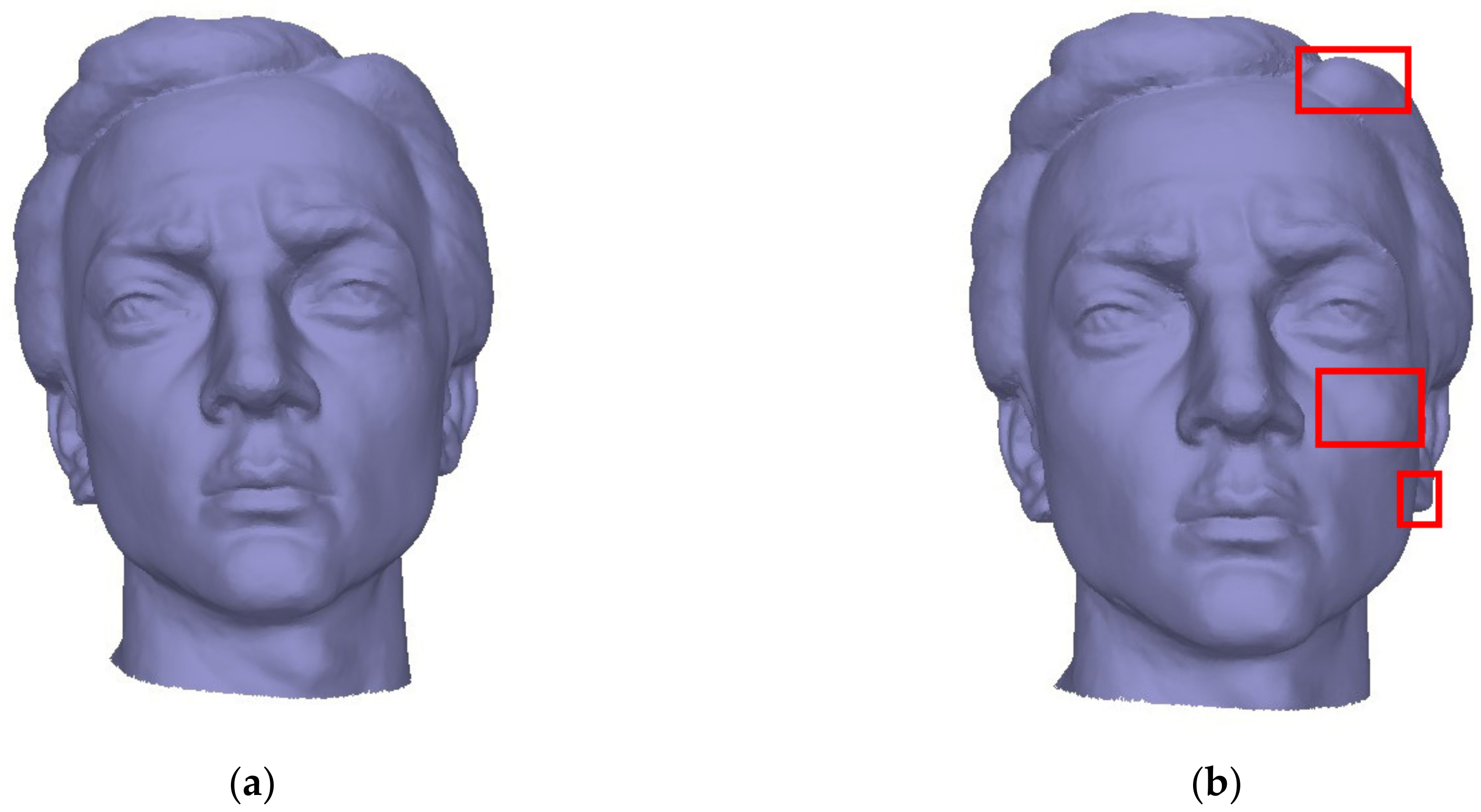 3D model Clay Buddha Head VR / AR / low-poly