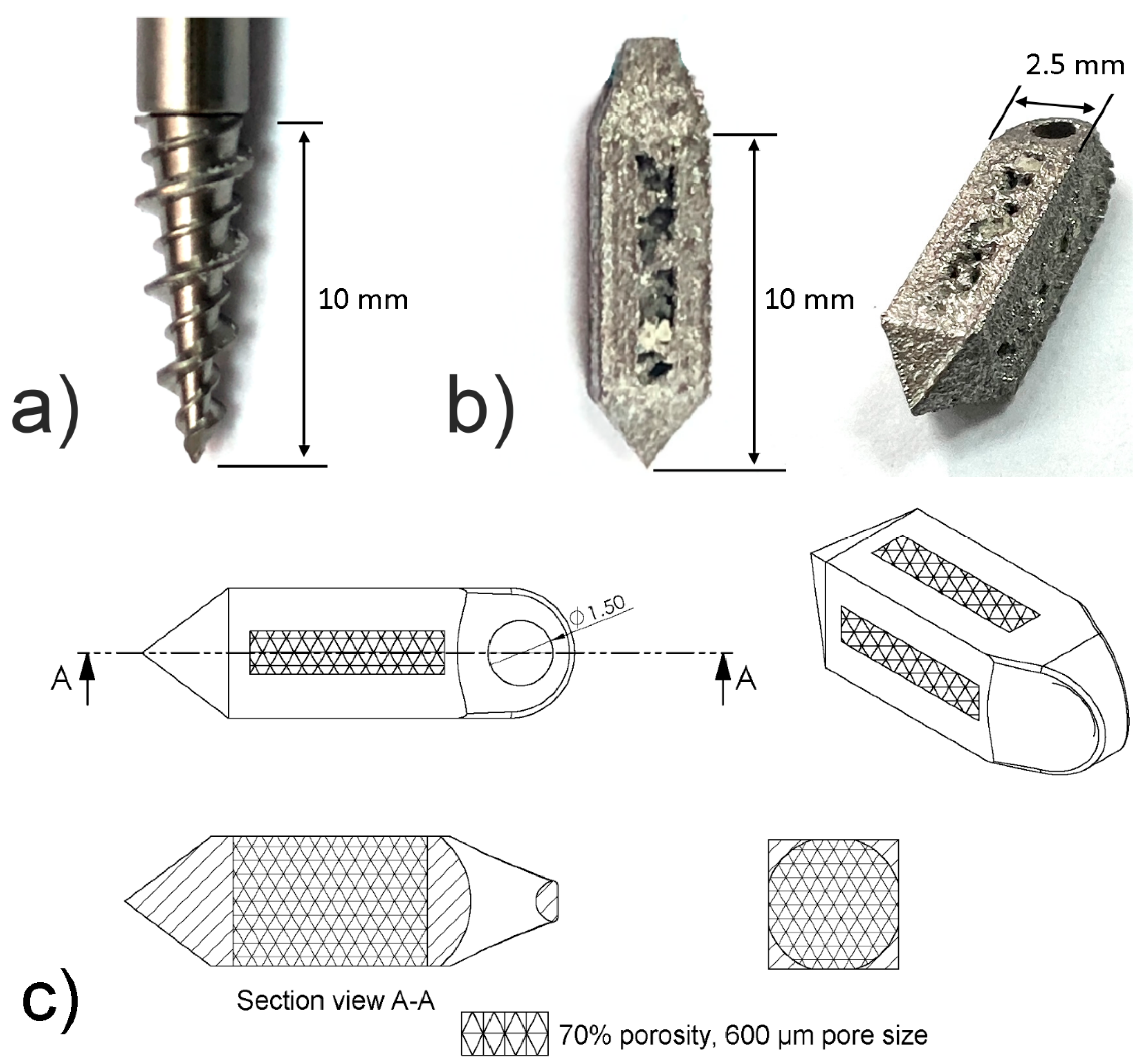 Applied Sciences | Free Full-Text | Pull-Out Capability of a 3D Printed  Threadless Suture Anchor with Rectangular Cross-Section: A Biomechanical  Study