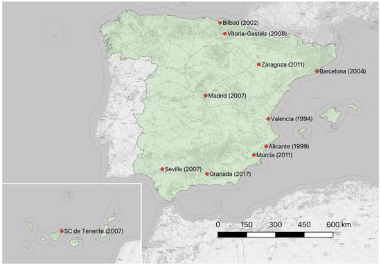 Applied Sciences | Free Full-Text | A GIS-Based Analysis of the Light Rail  Transit Systems in Spain | HTML