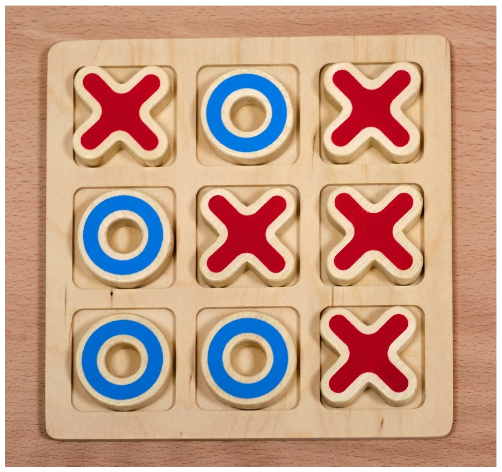 WE Games Tic-tac-toe Wooden Board Game – Wood Expressions