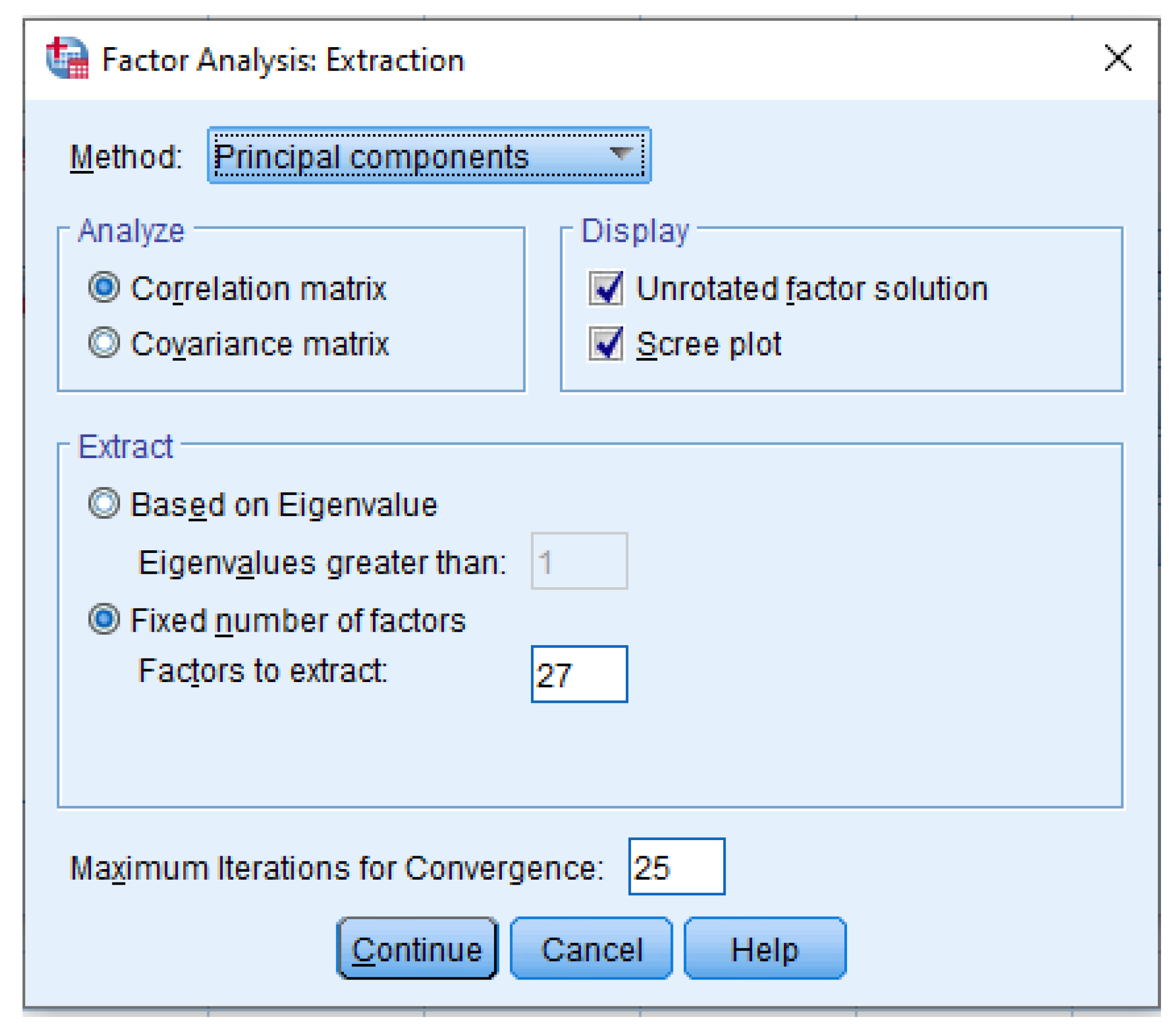 Extract analysis. Factorial Analysis. Factor Analysis.