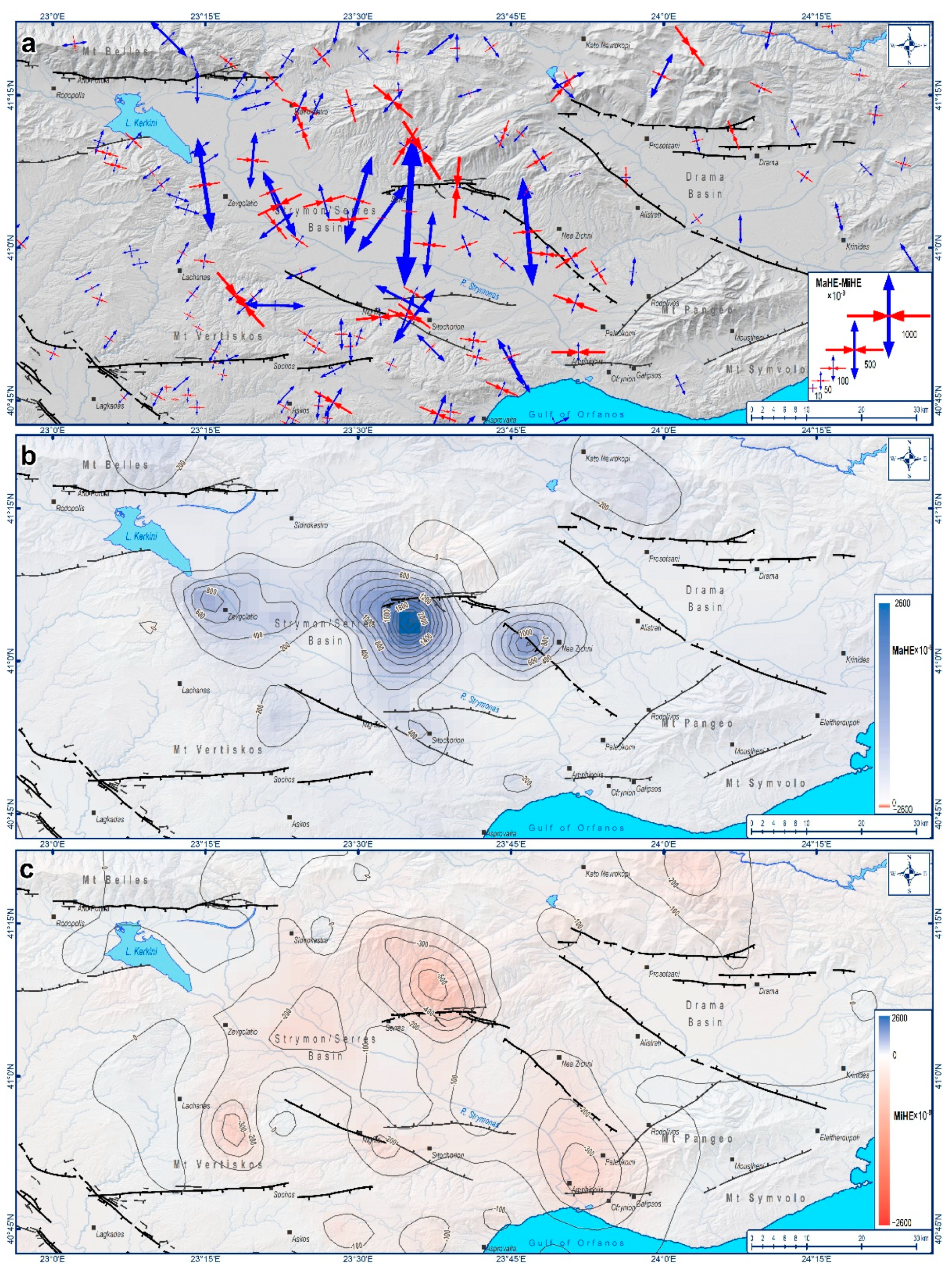 Applied Sciences | Free Full-Text | Geodetic Upper Crust Deformation Based  on Primary GNSS and INSAR Data in the Strymon Basin, Northern  Greece&mdash;Correlation with Active Faults