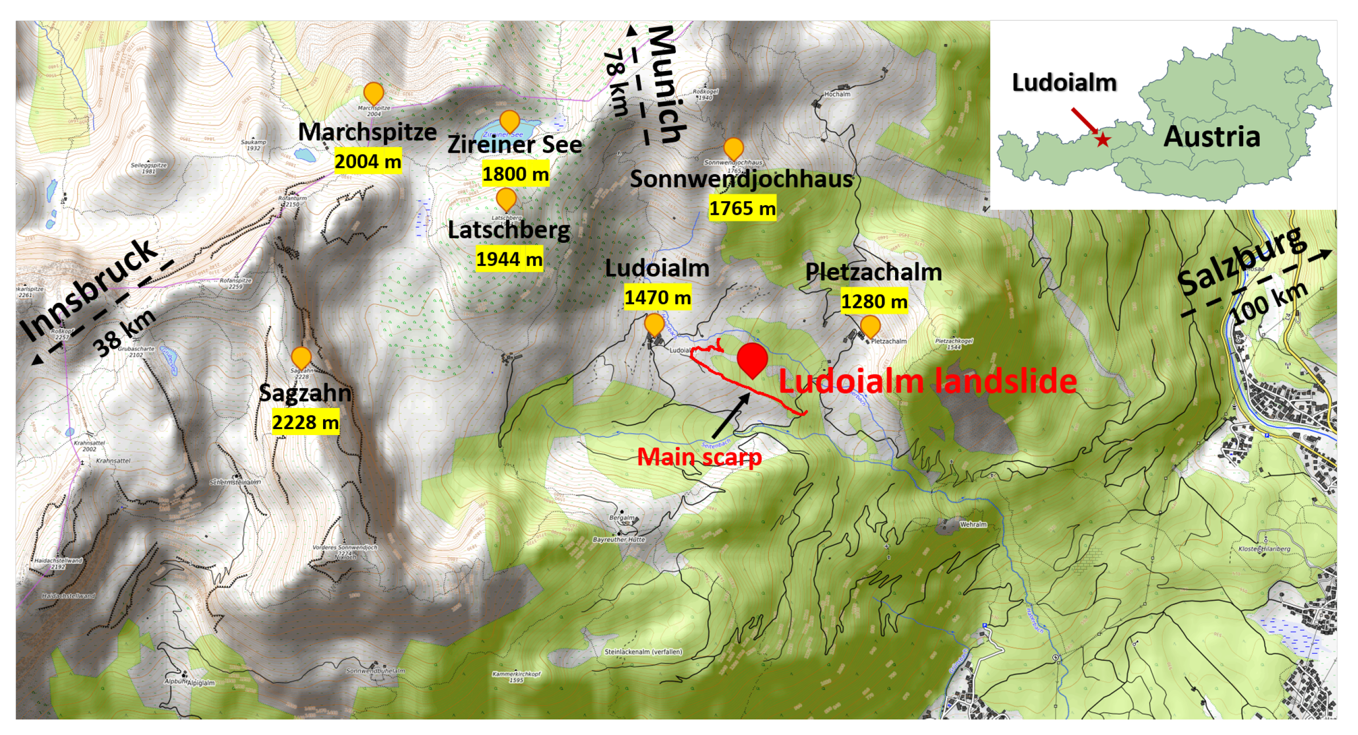 Applied Sciences | Free Full-Text | Mechanisms for the Formation of an  Exceptionally Gently Inclined Basal Shear Zone of a Landslide in Glacial  Sediments&mdash;The Ludoialm Case Study