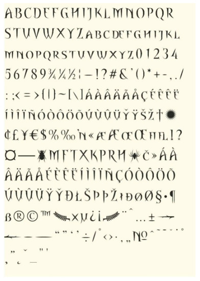 Arts Free Full Text Typographic Reification Instantiations From The Lucy Lloyd Archive And Contemporary Typefaces From Southern Africa Html