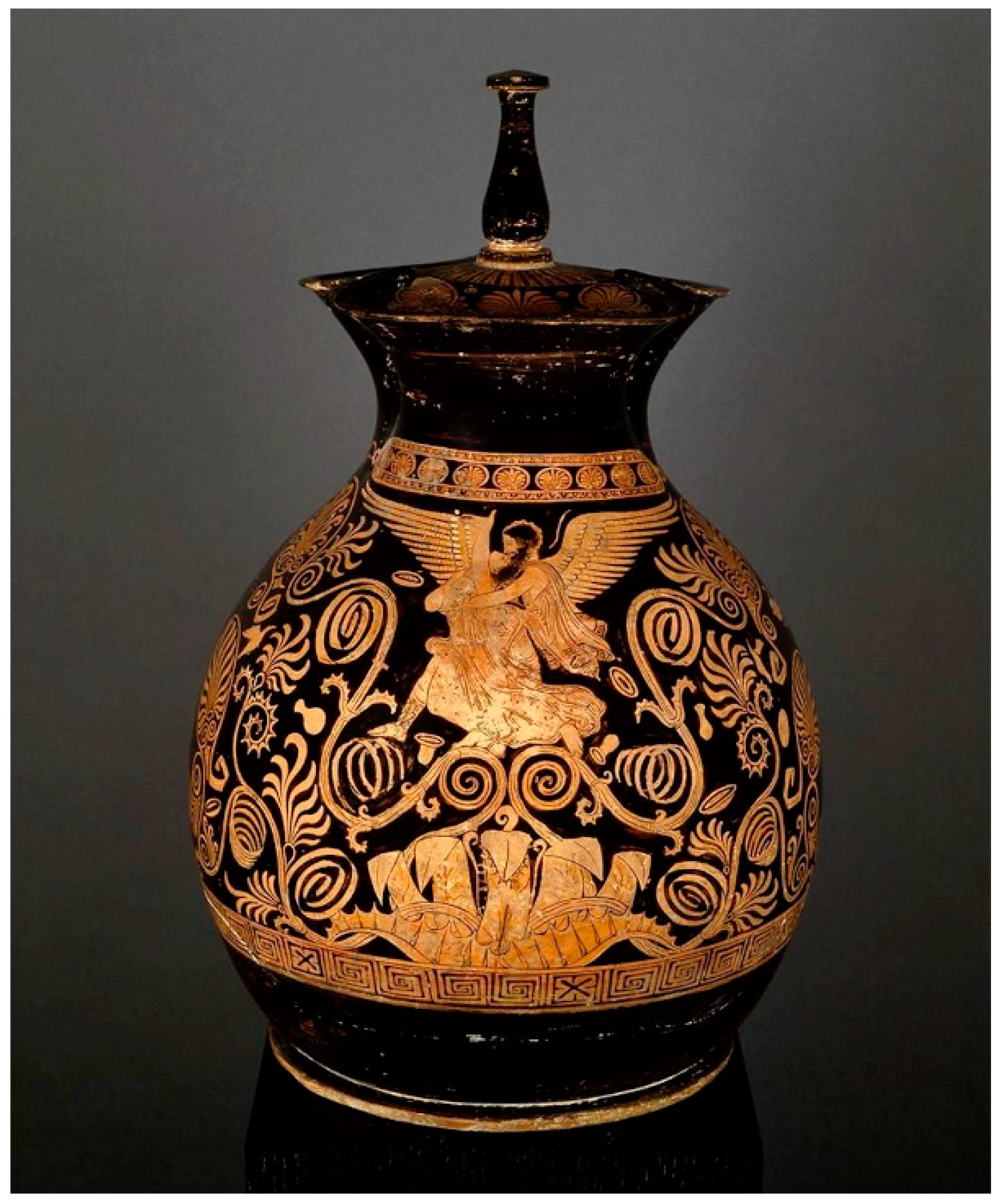 An Exceptional Attic Red Figure Column Krater By The Naple Flickr