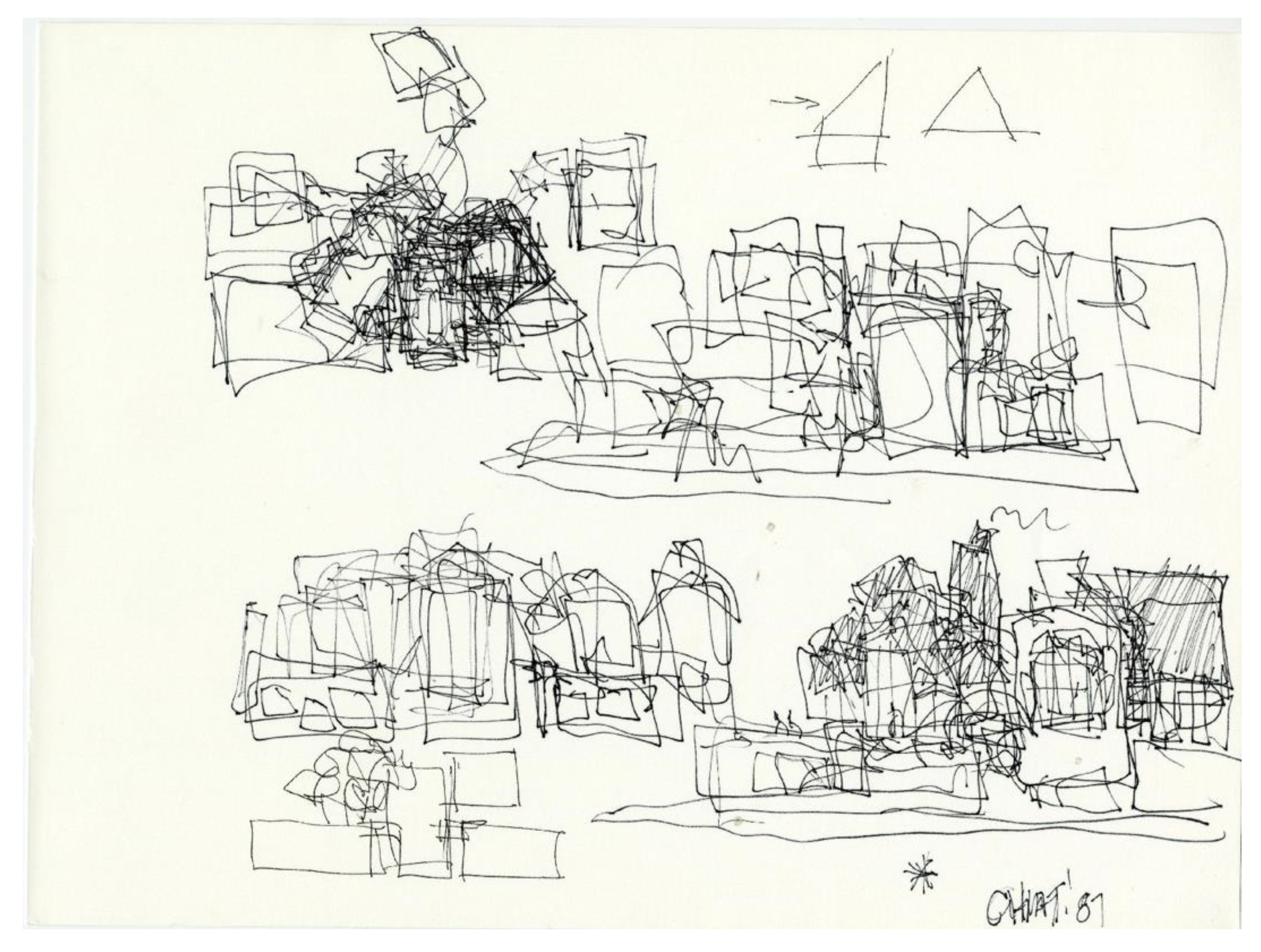 How Architecture Is Born 7 Scribbles by Frank Gehry and the Buildings They  Inspired  Architizer Journal