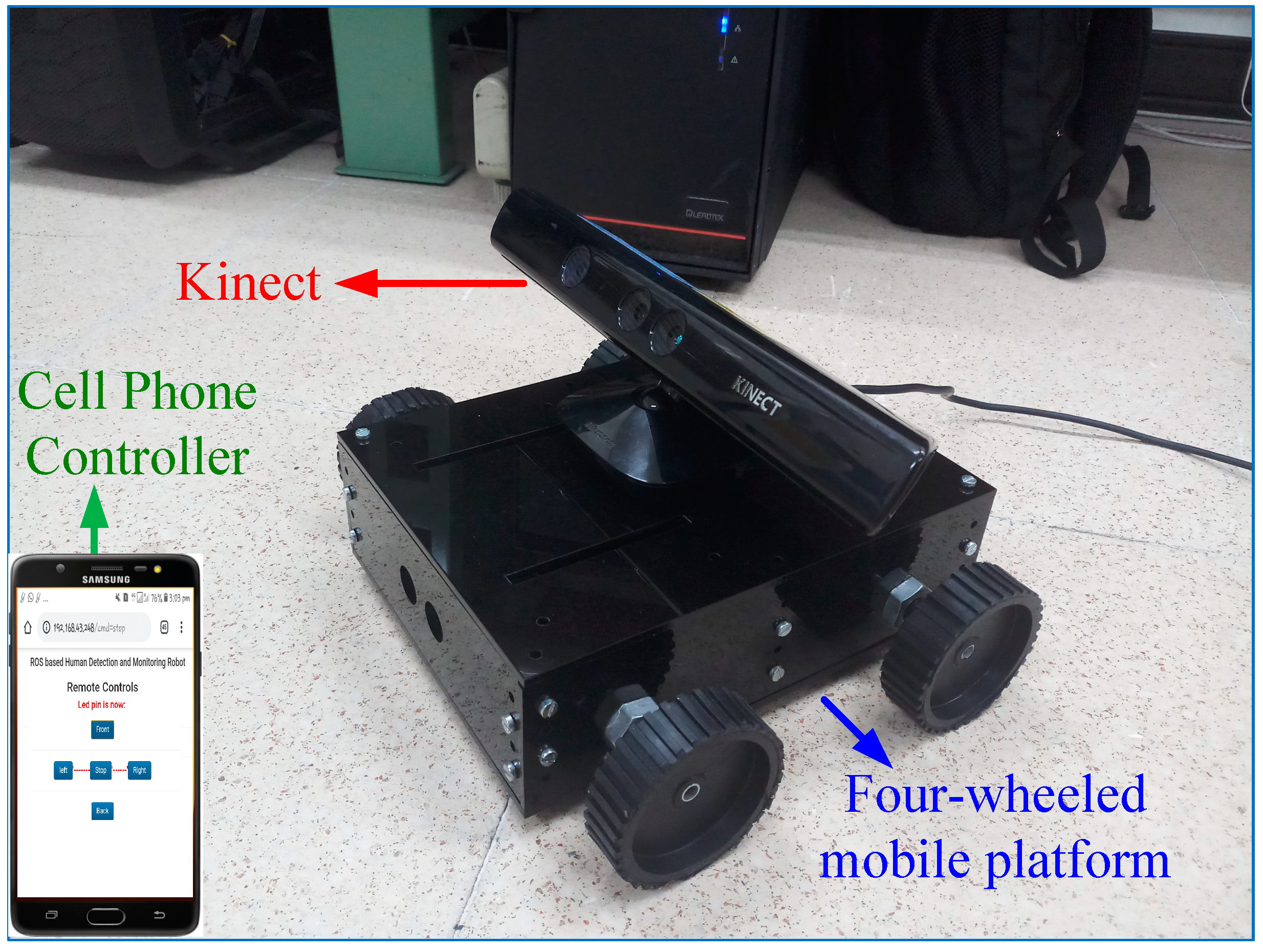 ASI | Free Full-Text | ROS-Based Human Detection and Tracking from a  Wireless Controlled Mobile Robot Using Kinect