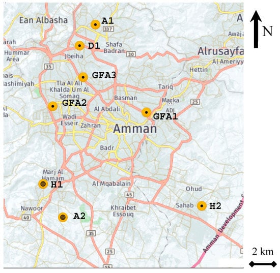 Comparison of PM 0.3 mm measured concentrations with population