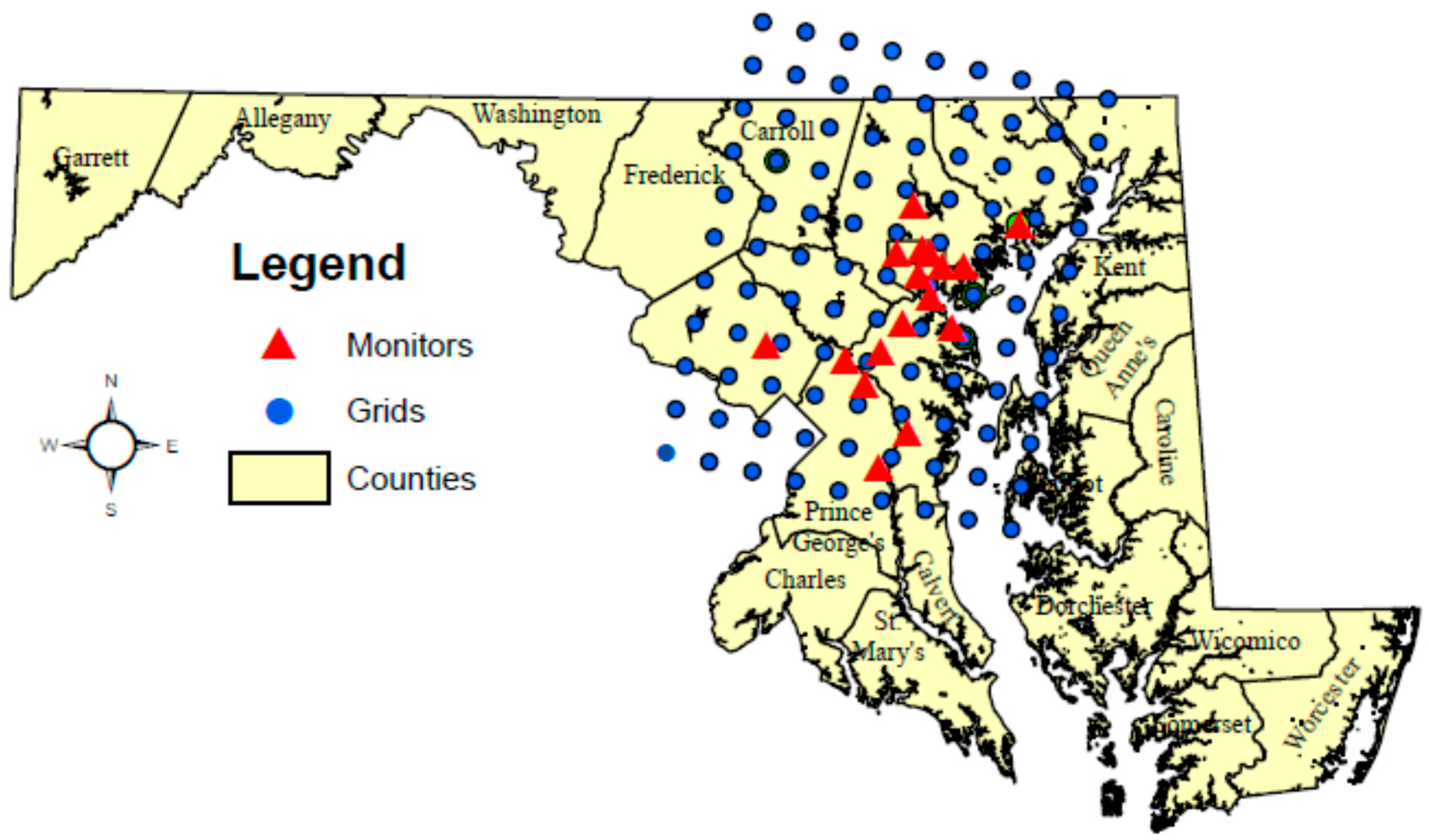 Atmosphere Free Full Text Contribution Of Satellite Derived Aerosol Optical Depth Pm2 5 Bayesian Concentration Surfaces To Respiratory Cardiovascular Chronic Disease Hospitalizations In Baltimore Maryland Html