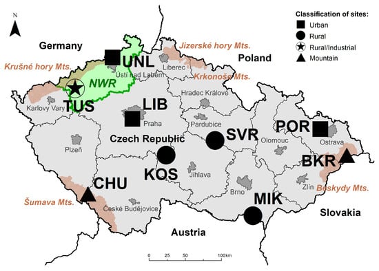 Atmosphere | Free Full-Text | Ambient Air Quality in the Czech Republic:  Past and Present