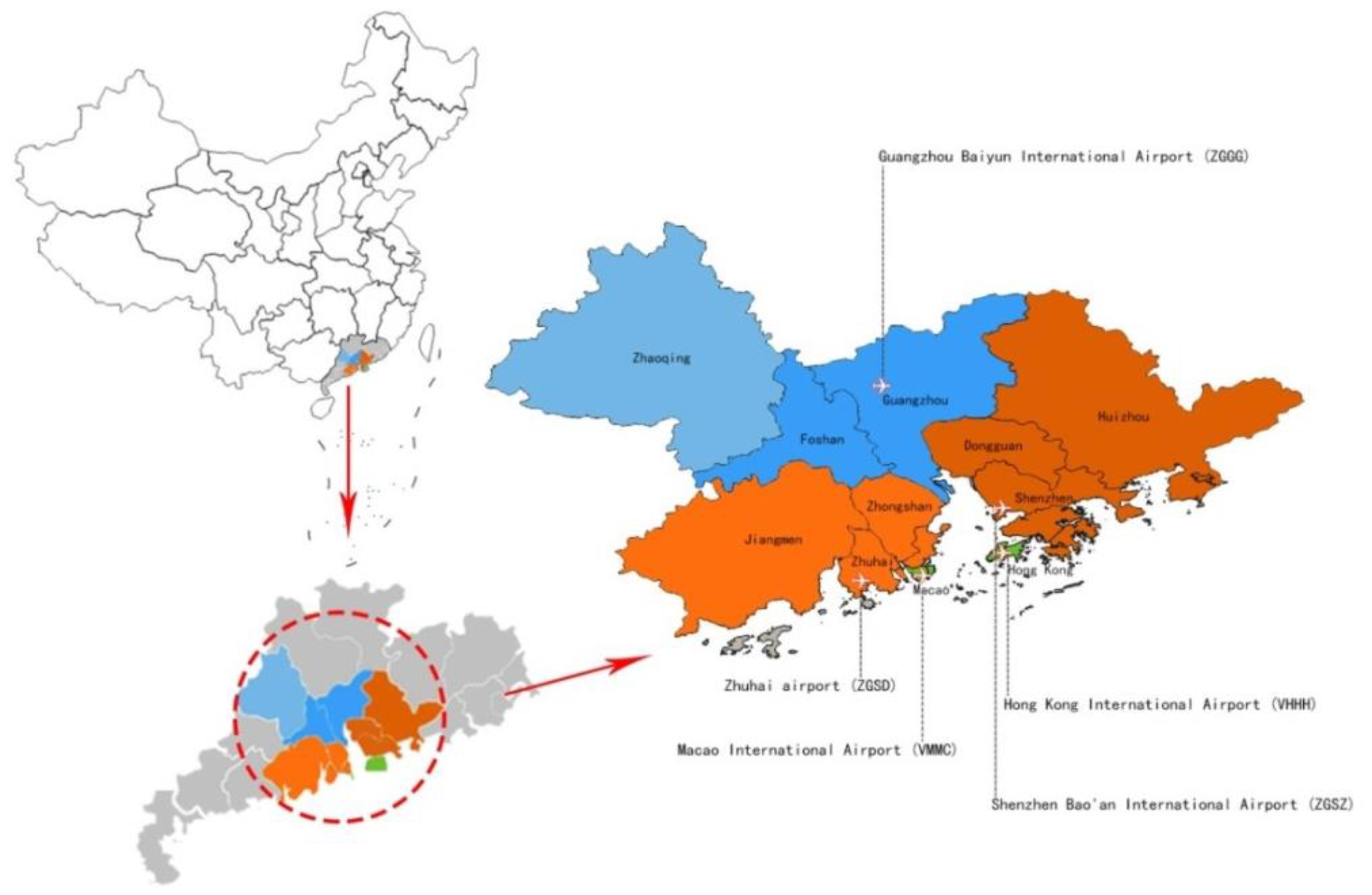 atmosphere free full text aircraft emission inventory and characteristics of the airport cluster in the guangdong hong kong macao greater bay area china html