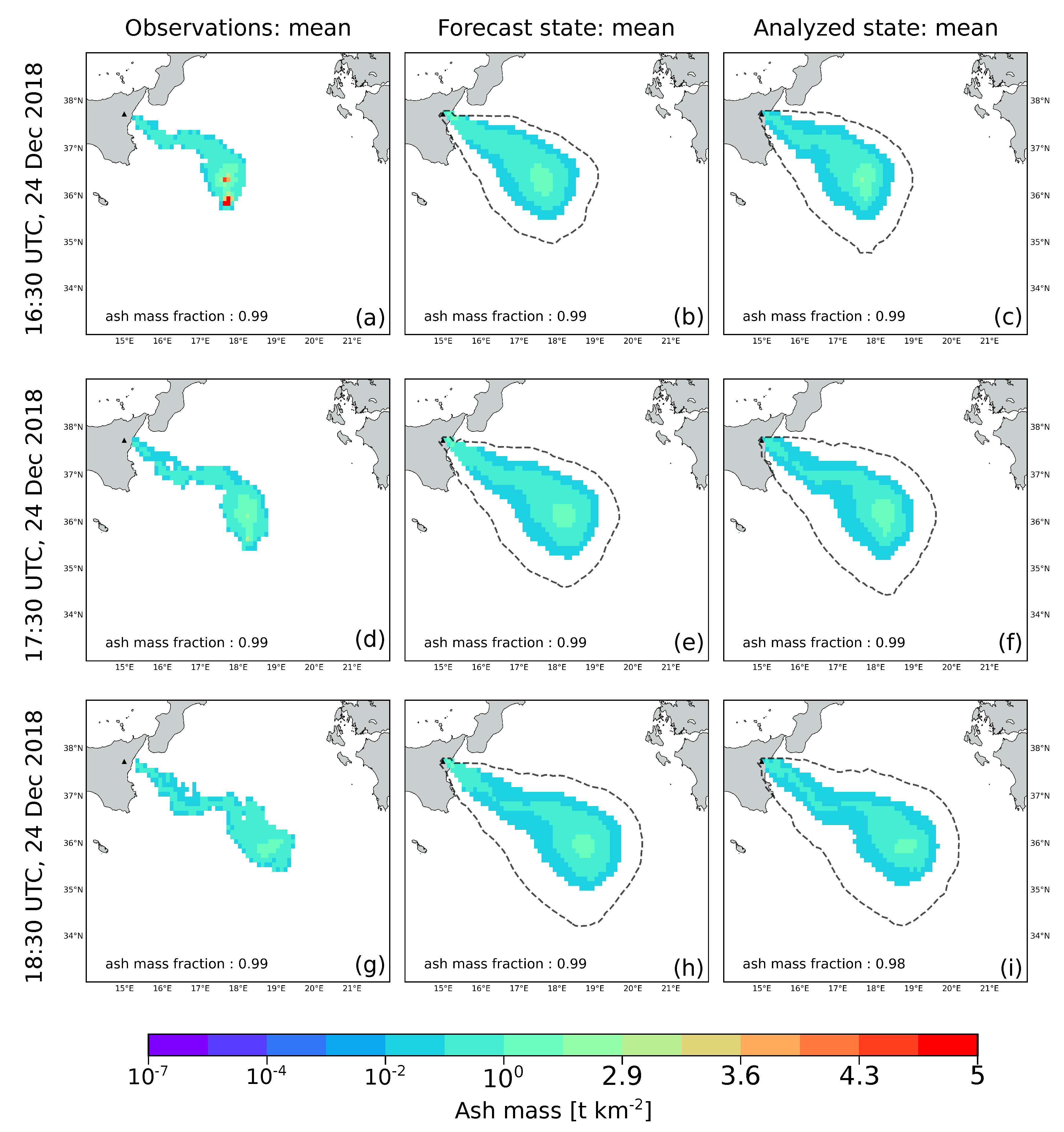 Atmosphere Free Full Text Ensemble Based Data Assimilation Of Volcanic Ash Clouds From Satellite Observations Application To The 24 December 18 Mt Etna Explosive Eruption Html