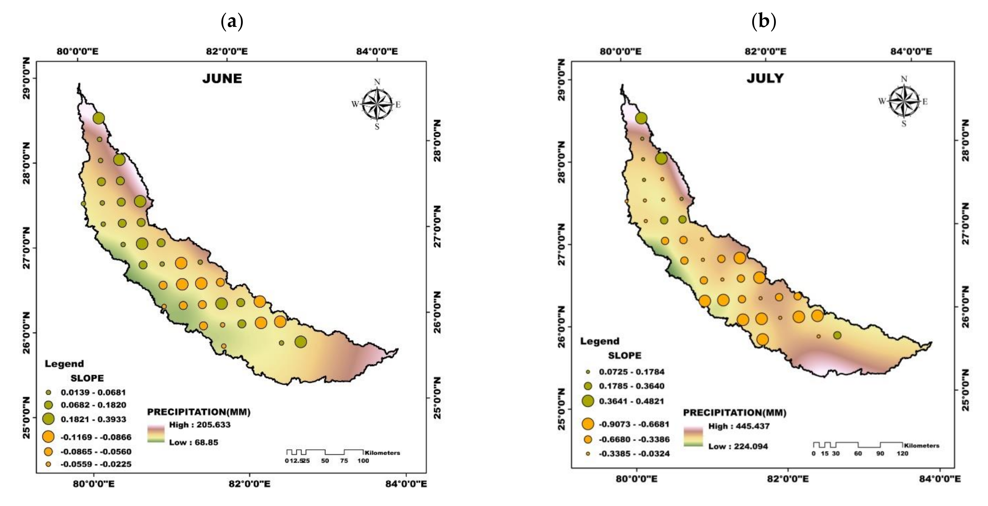 Atmosphere Free Full Text Multiscale Spatiotemporal Analysis Of Extreme Events In The Gomati River Basin India Html