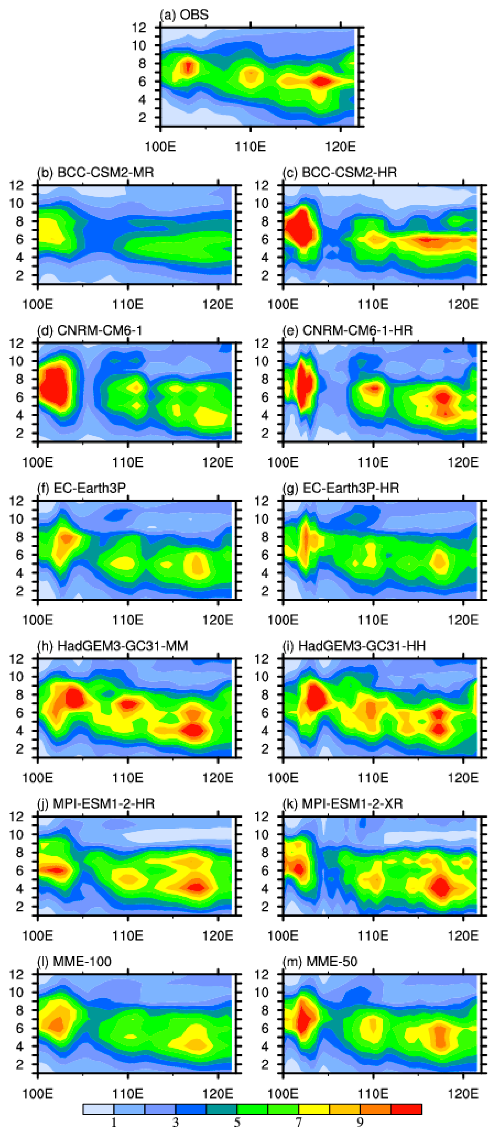 Atmosphere Free Full Text Impact Of Higher Resolution On Precipitation Over China In Cmip6 Highresmip Models Html