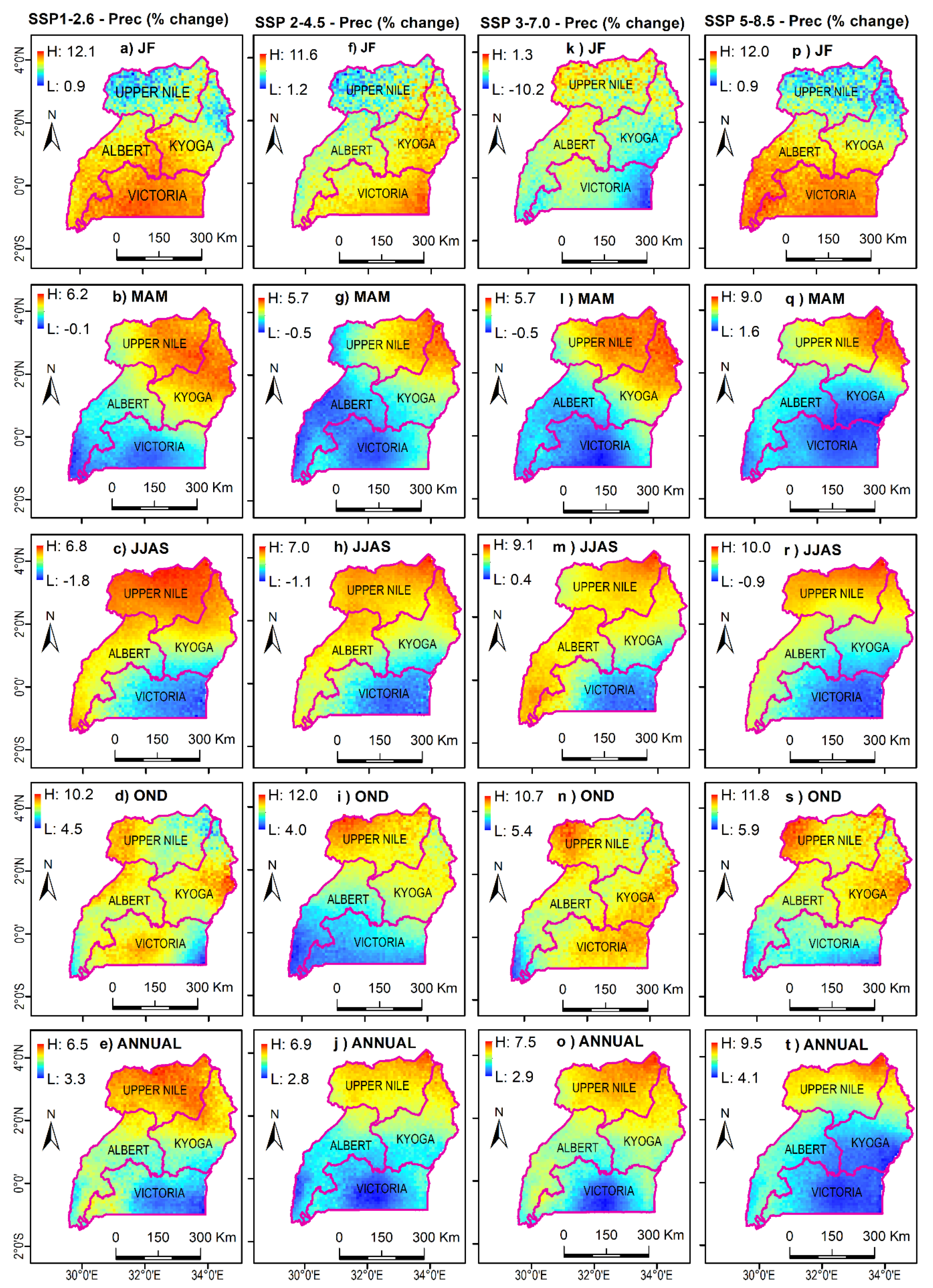 Atmosphere Free Full Text Observed And Future Precipitation And Evapotranspiration In Water Management Zones Of Uganda Cmip6 Projections Html