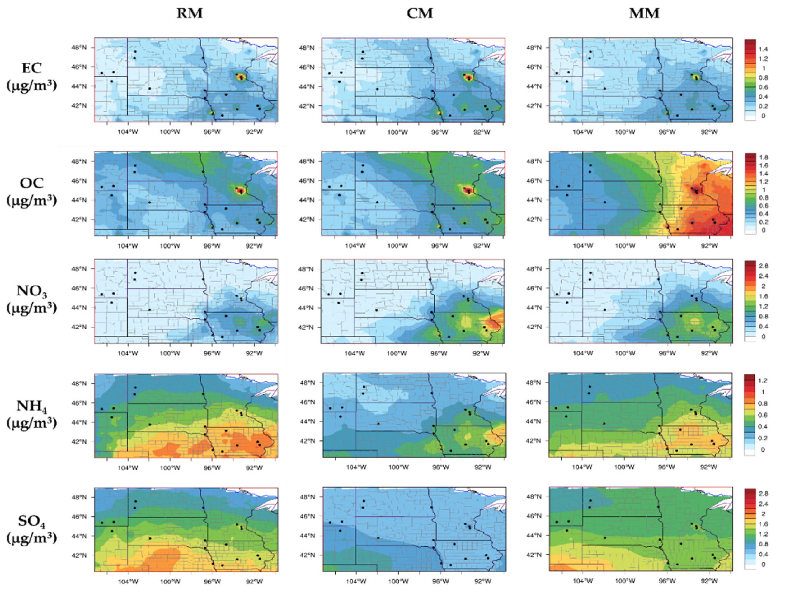 Atmosphere Free Full Text Wrf Chem Modeling Of Summertime Air Pollution In The Northern Great Plains Chemistry And Aerosol Mechanism Intercomparison Html