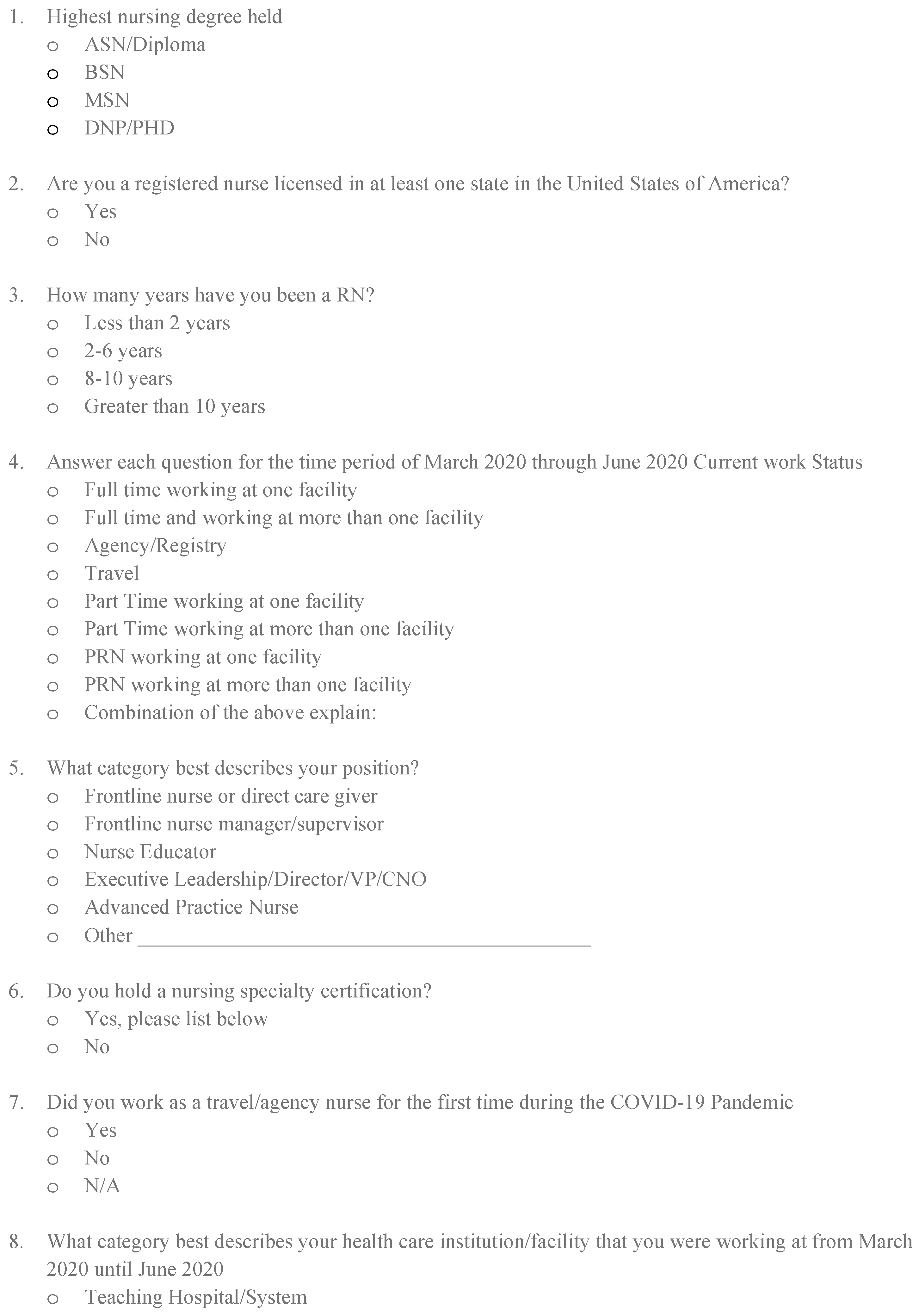 Mental Health Scale by Numbers 1-10 2019 - NCLEX Quiz