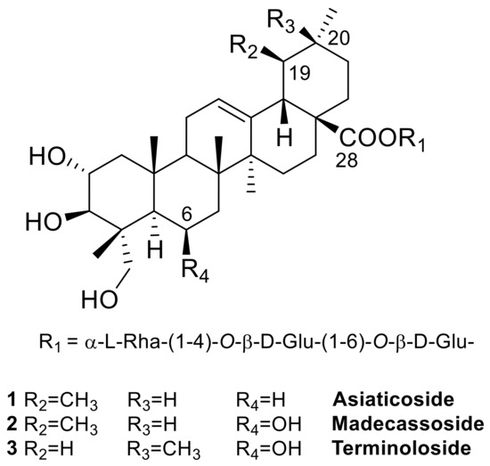 Biomolecules Free Full Text Isomadecassoside A New Ursane Type Triterpene Glycoside From Centella Asiatica Leaves Reduces Nitrite Levels In Lps Stimulated Macrophages Html