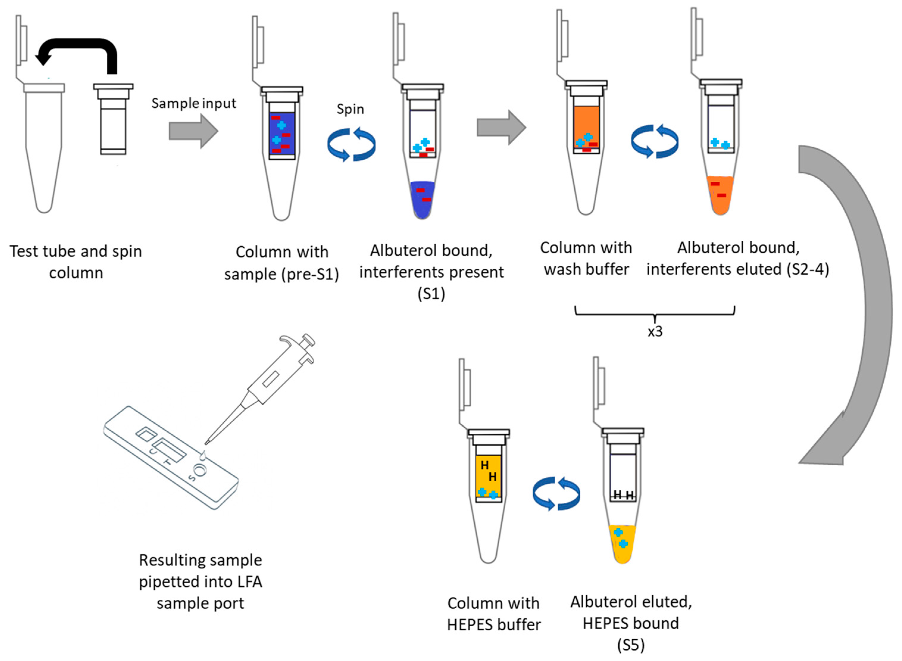 Biosensors | Free Full-Text | Rapid and Simple Buffer Exchange Using Cation-Exchange  Chromatography to Improve Point-of-Care Detection of Pharmacological Agents