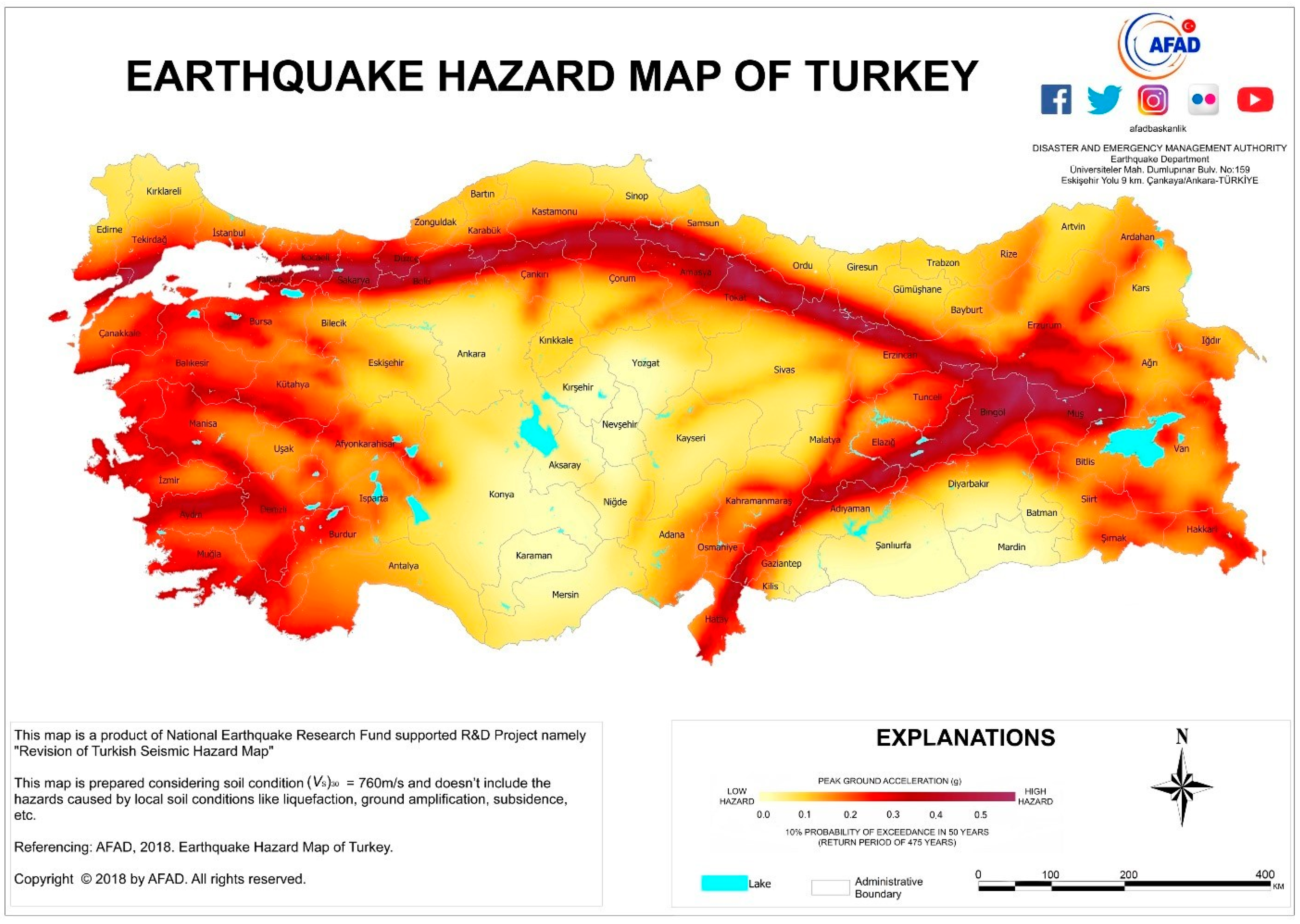 The current earthquake hazard map of Turkey 52. 