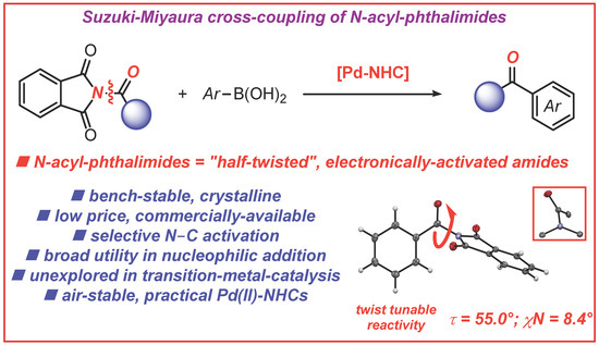 Catalysts Free Full Text N Acylphthalimides Efficient Acyl Coupling Reagents In Suzuki Miyaura Cross Coupling By N C Cleavage Catalyzed By Pd Peppsi Precatalysts