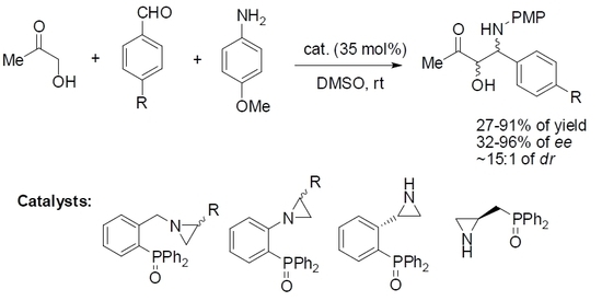 Catalysts Free Full Text Enantioselective Mannich Reaction Promoted By Chiral Phosphinoyl Aziridines