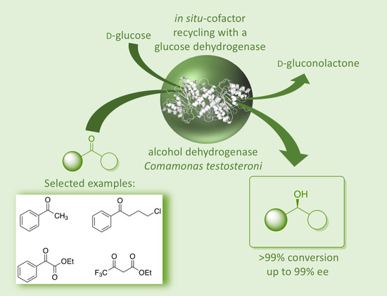 Catalysts Free Full Text Expanding The Application Range Of Microbial Oxidoreductases By An Alcohol Dehydrogenase From Comamonas Testosteroni With A Broad Substrate Spectrum And Ph Profile