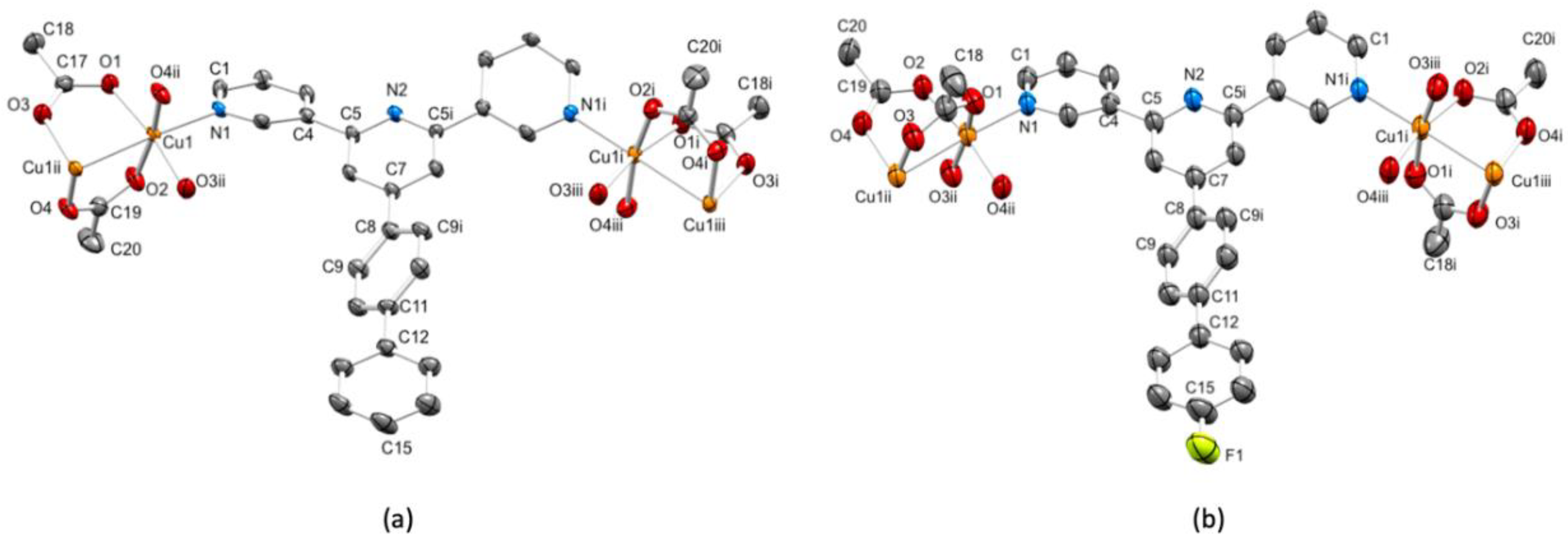 Chemistry Free Full Text Manipulating The Conformation Of 3 2 6 3 Terpyridine In Cu2 M Oac 4 3 2 6 3 Tpy N 1d Polymers Html