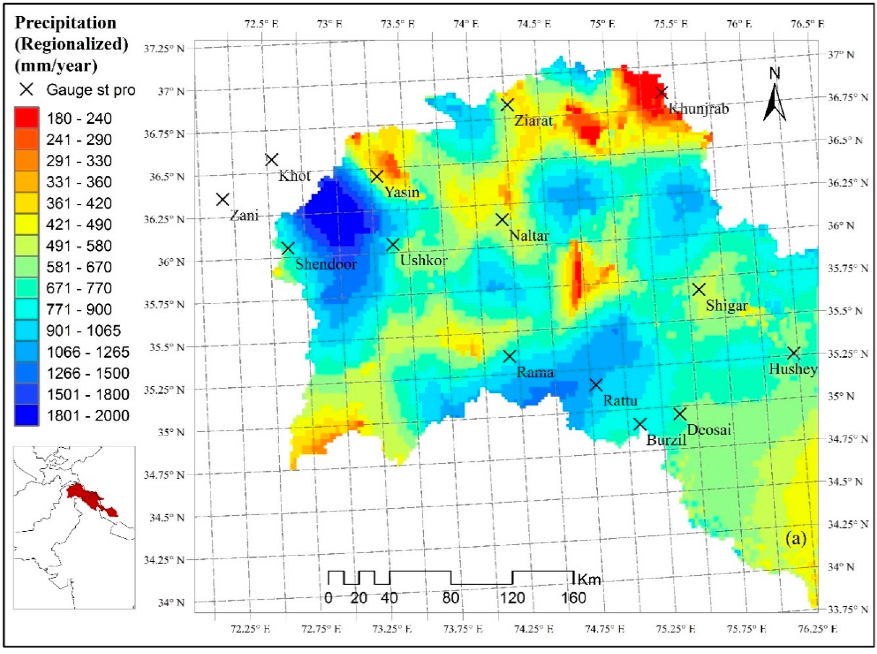 Climate Free Full Text Evaluation Of Gridded Multi Satellite Precipitation Estimation Trmm 3b42 V7 Performance In The Upper Indus Basin Uib Html