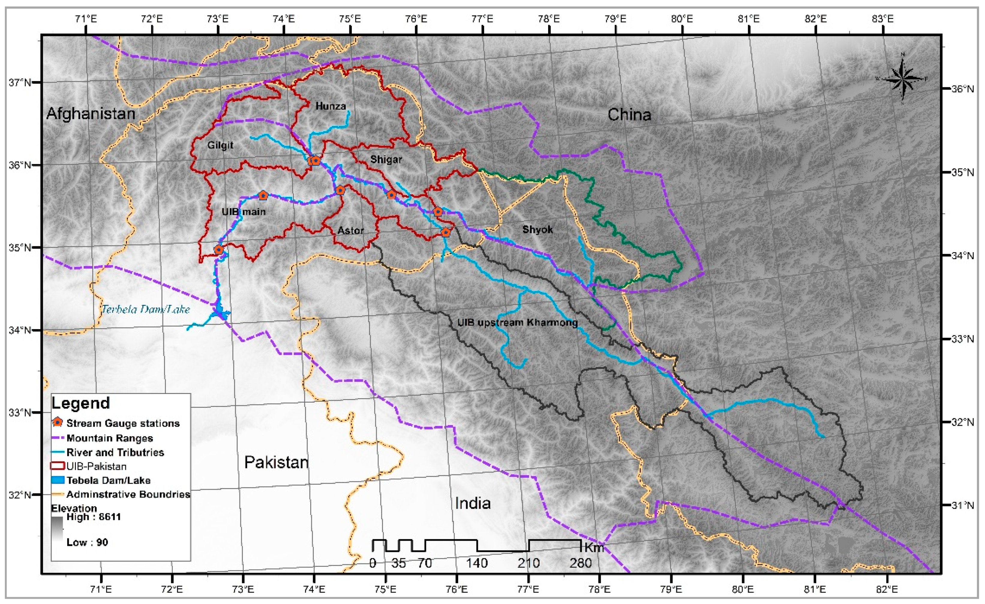 Climate Free Full Text Selecting And Downscaling A Set Of Climate Models For Projecting Climatic Change For Impact Assessment In The Upper Indus Basin Uib Html