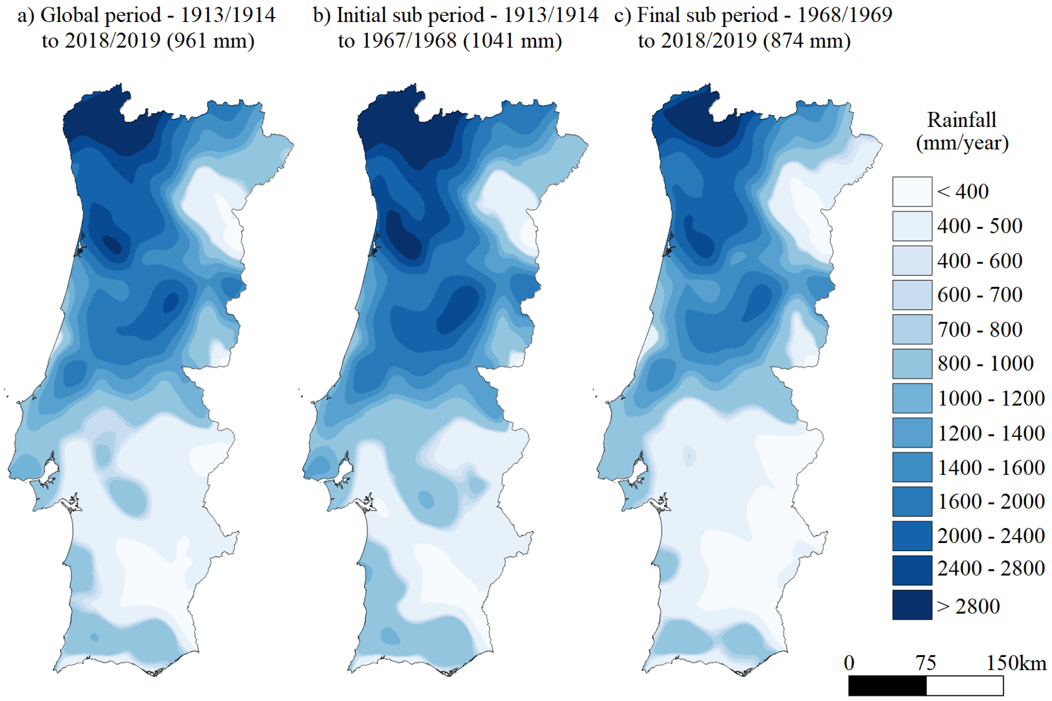 Climate Free FullText LongTerm Rainfall Trends and Their