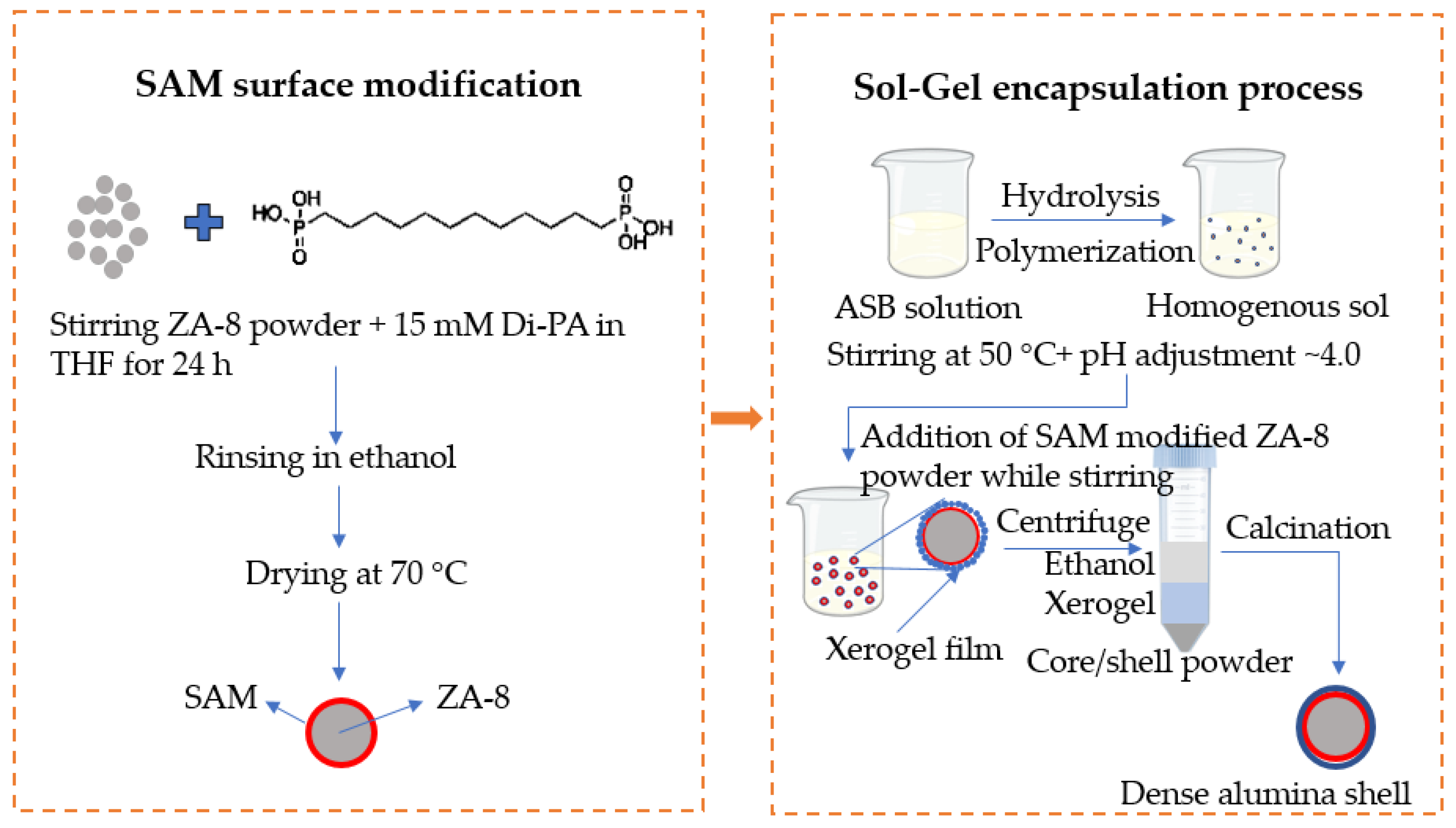 Encapsulation of Carbon Dots in a Core–Shell Mesh through