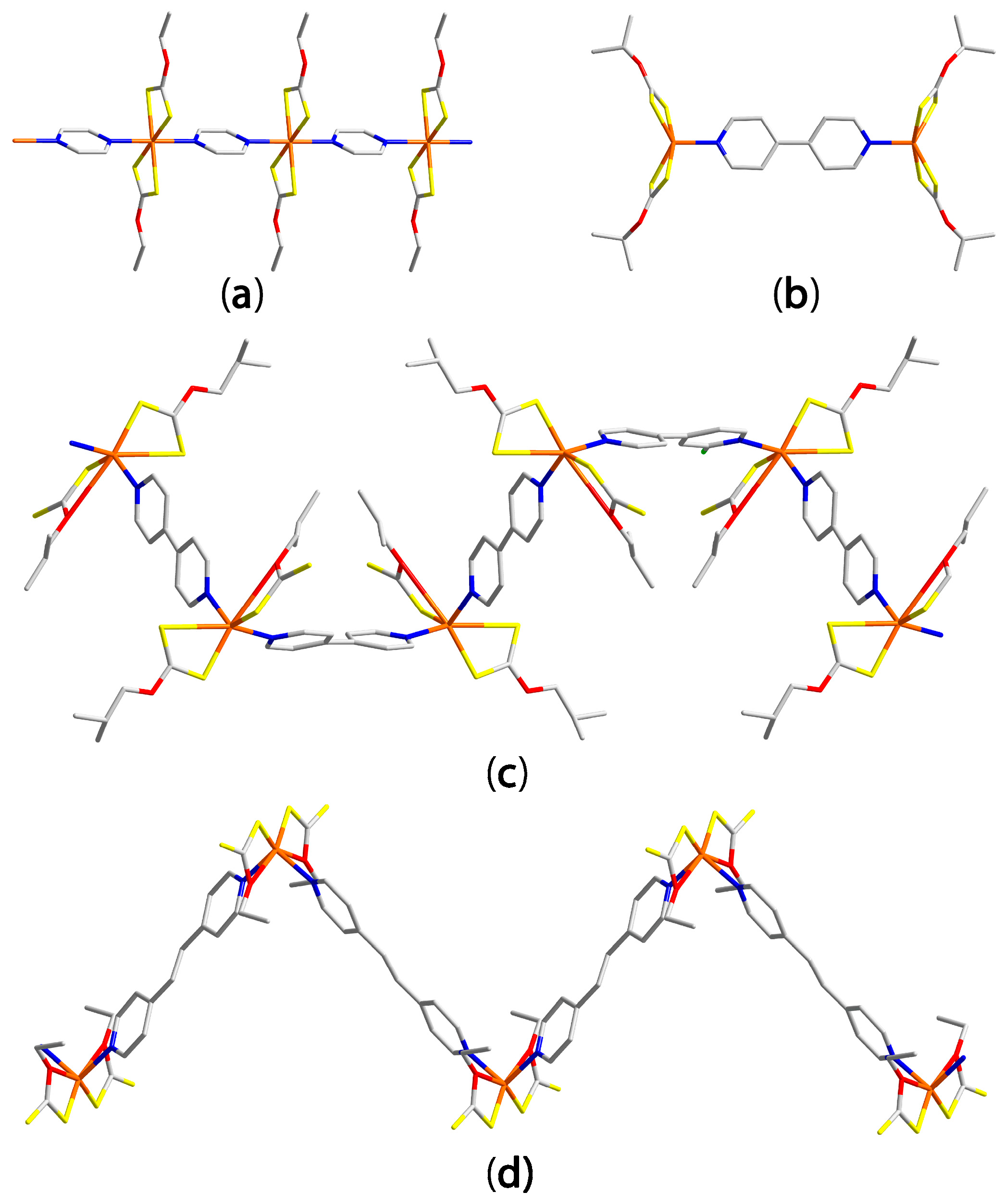 Crystals Free Full Text Perplexing Coordination Behaviour Of Potentially Bridging Bipyridyl Type Ligands In The Coordination Chemistry Of Zinc And Cadmium 1 1 Dithiolate Compounds Html