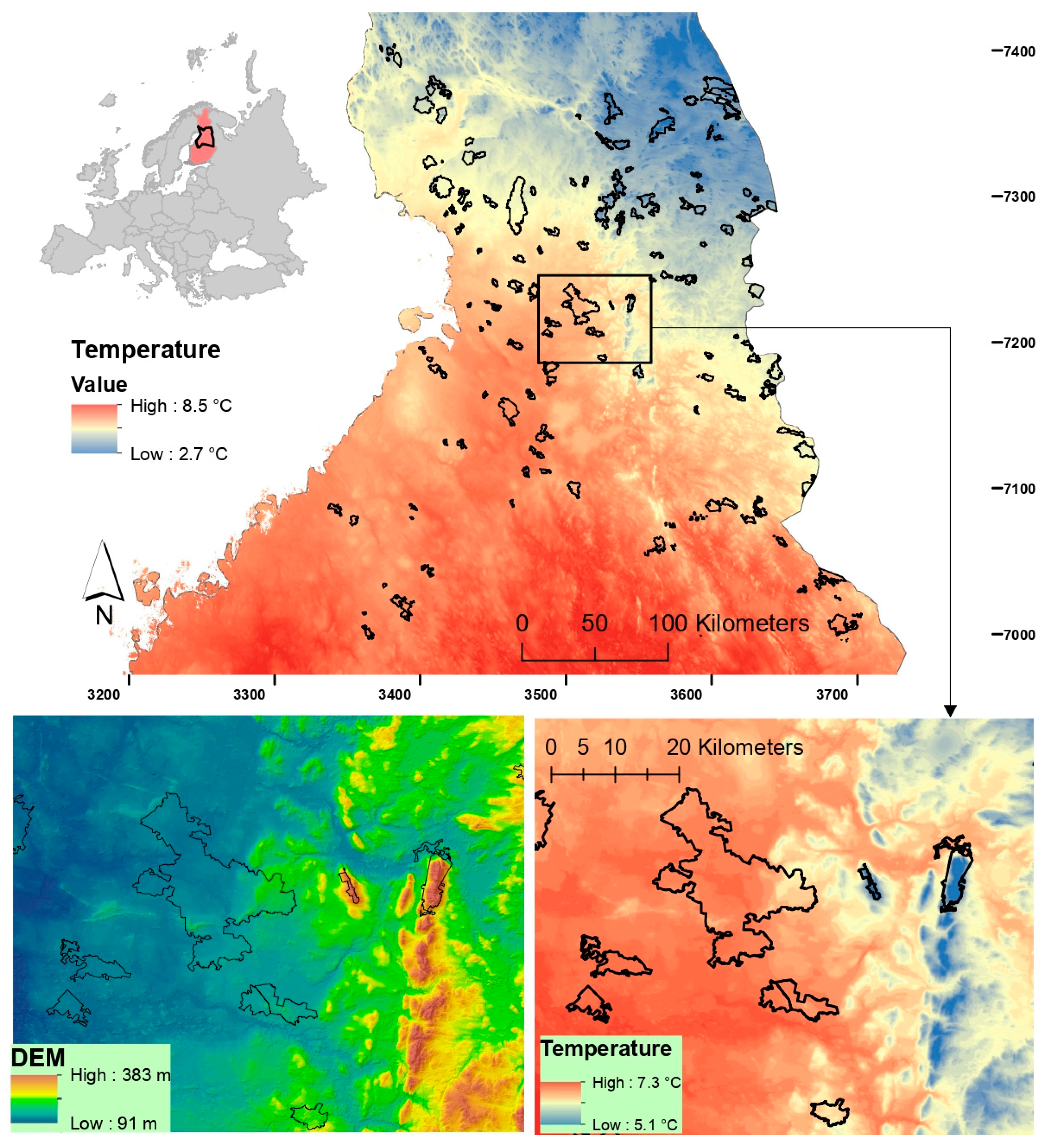 Diversity | Free Full-Text | Can Topographic Variation in Climate Buffer  against Climate Change-Induced Population Declines in Northern Forest Birds?