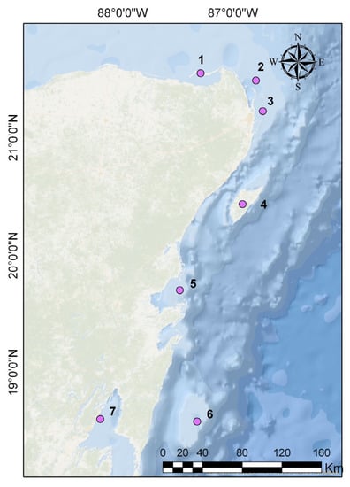 Physical Location Map of Isla De Todos Los Santos, highlighted